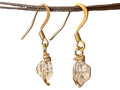 Clear Quartz Crystal Tiny Earrings