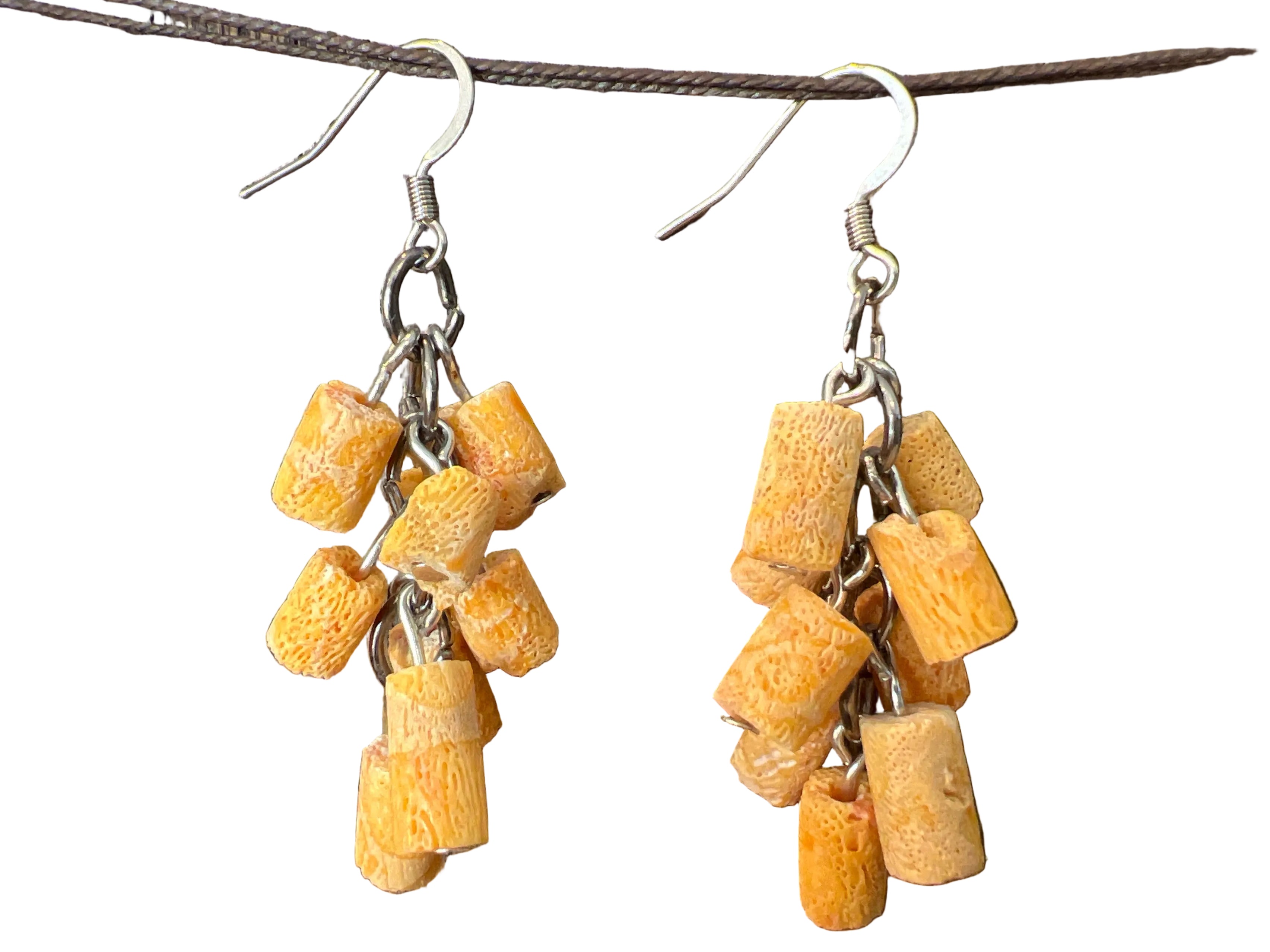 Vintage Coral Shaky Earrings