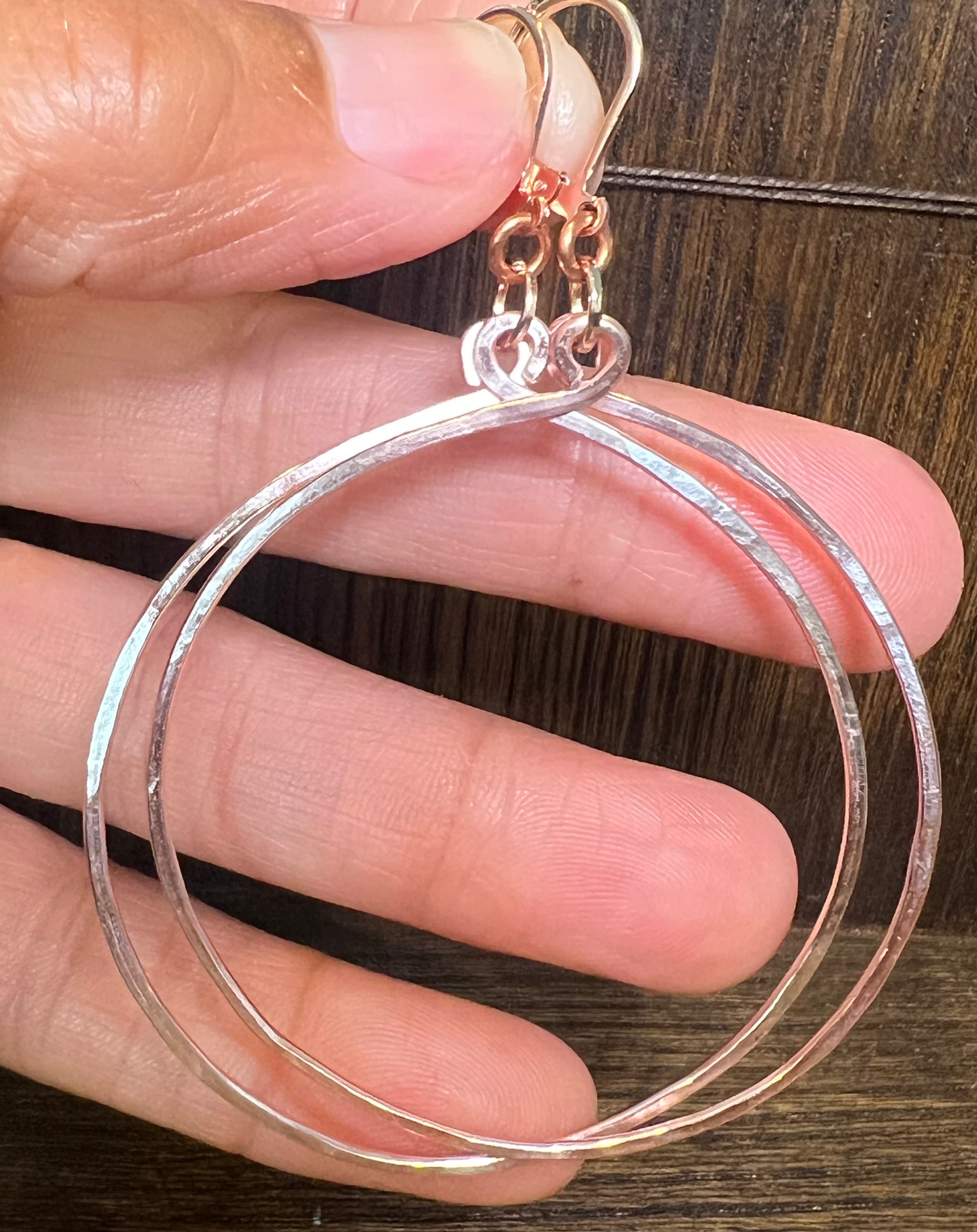 Tela Hoops - various sizes Rose Gold
