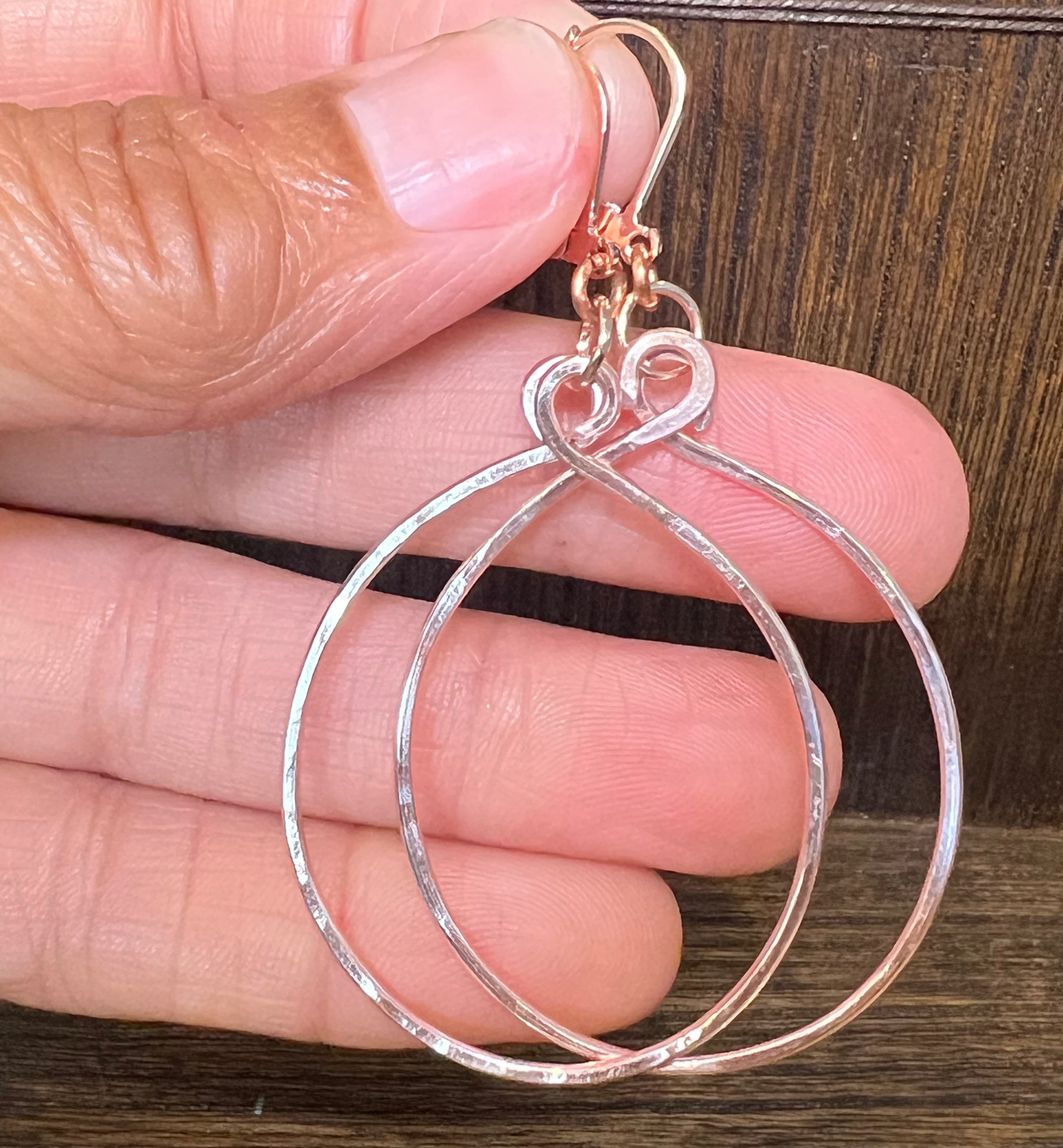 Tela Hoops - various sizes Rose Gold
