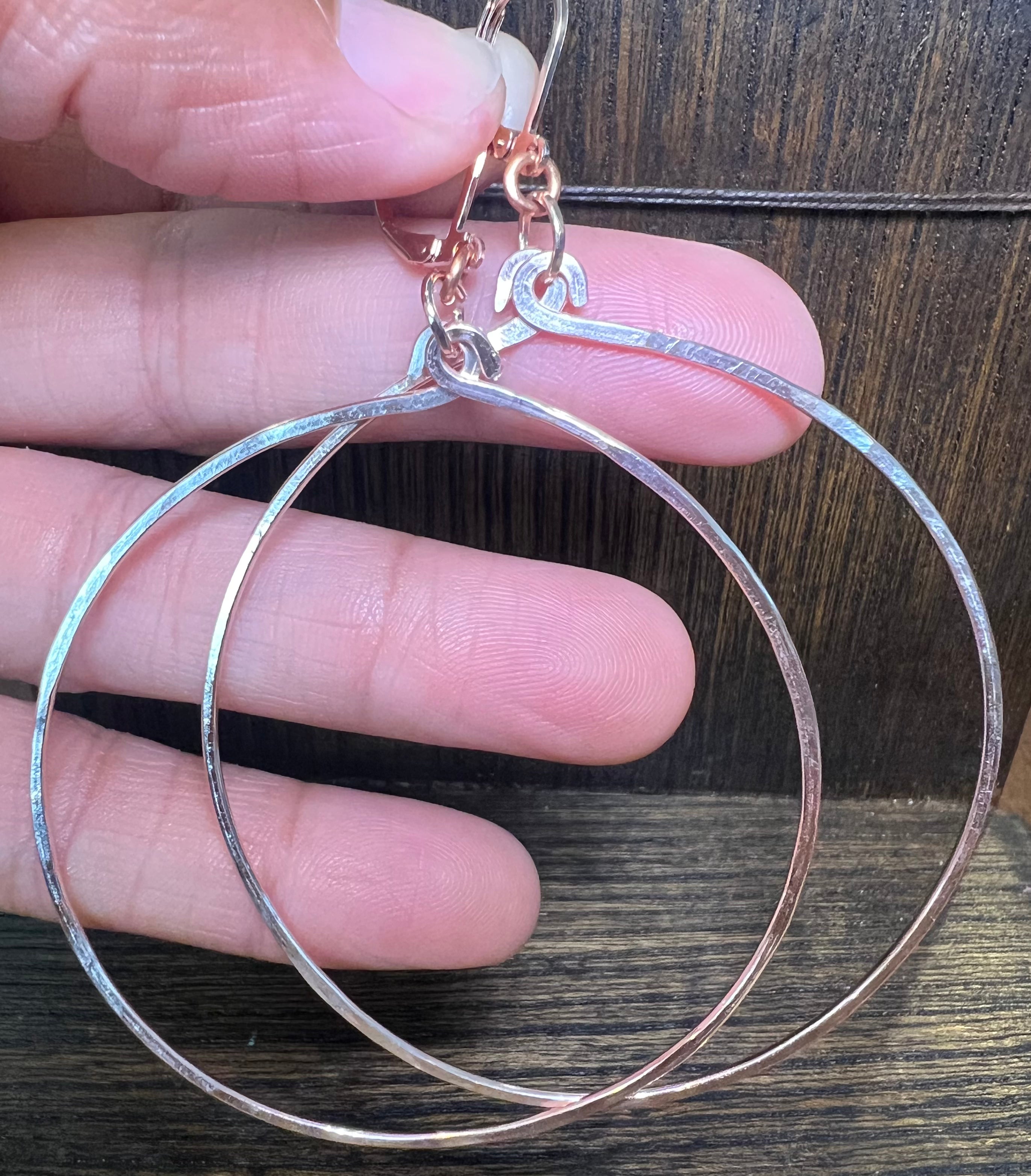 Tela Hoops - various sizes Rose Gold