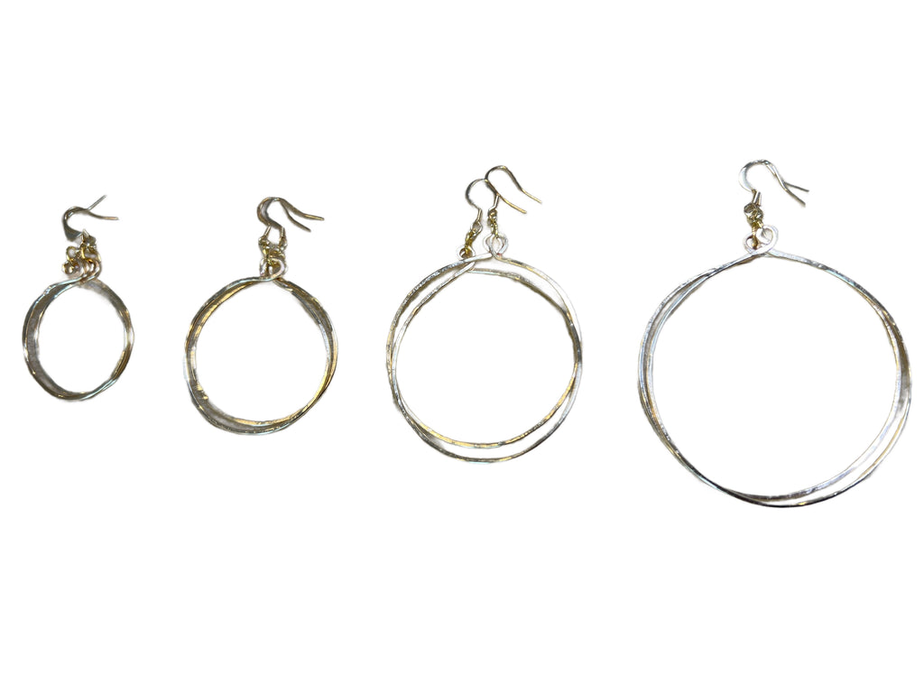 Tela Hoops - various sizes Silver