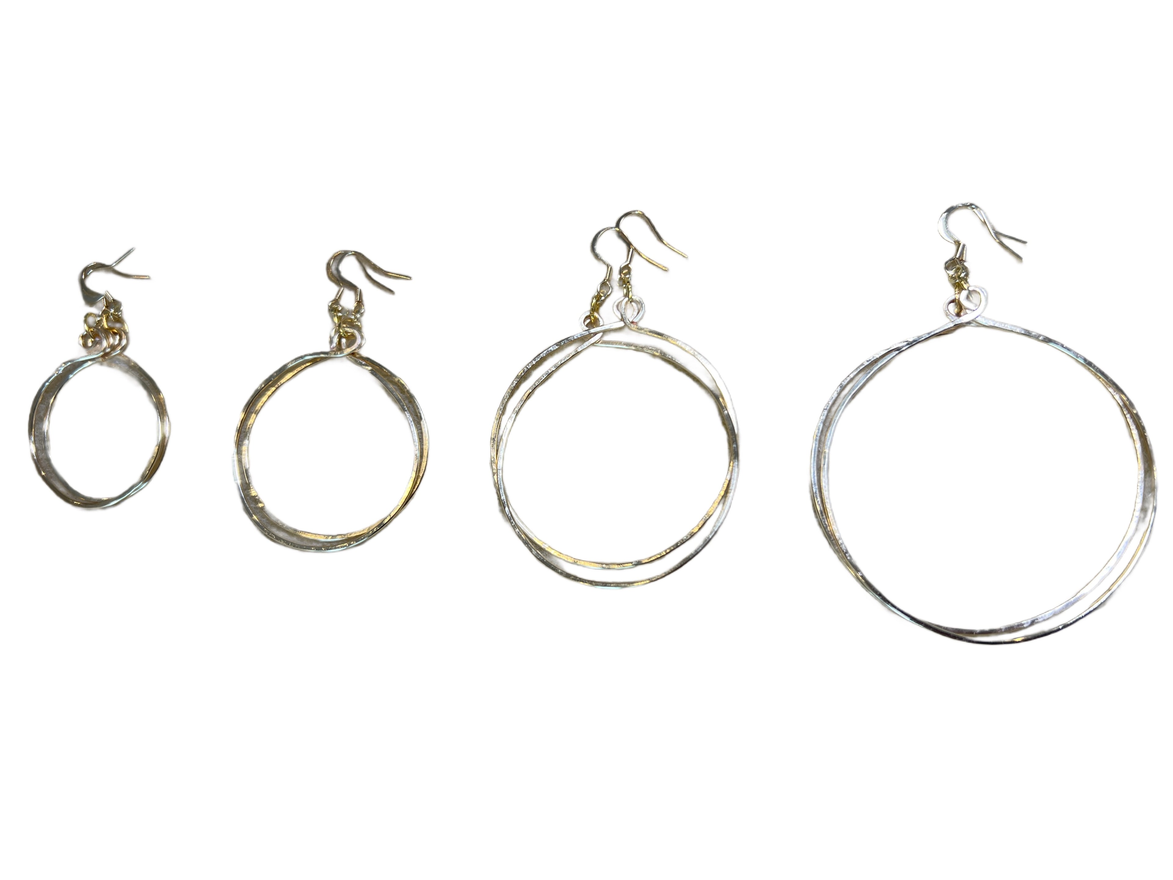 Tela Hoops - various sizes Silver