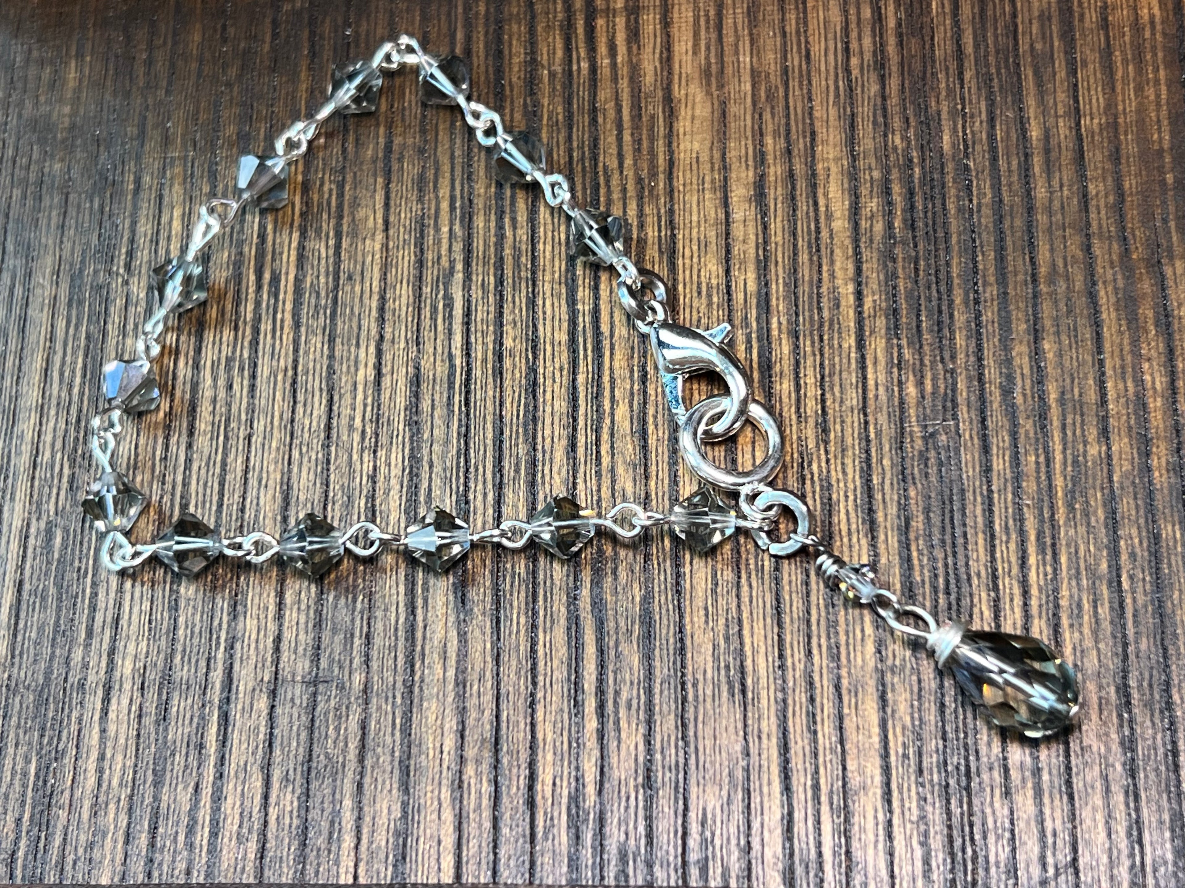 Swarovski Crystal Bracelet 7” - grey