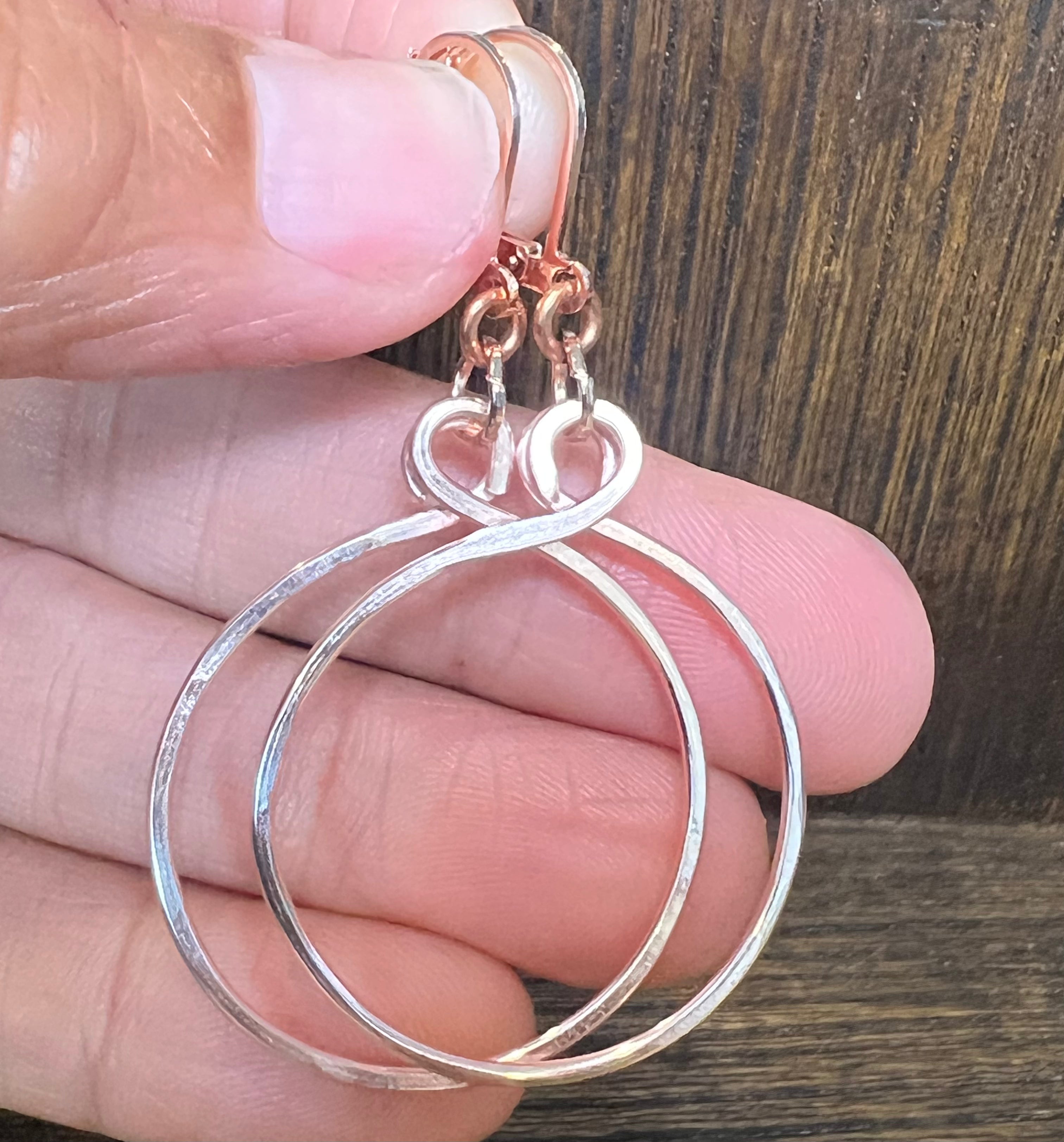 Tela Hoops - various sizes Rose Gold