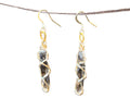 Smoky Quartz Earrings Gold