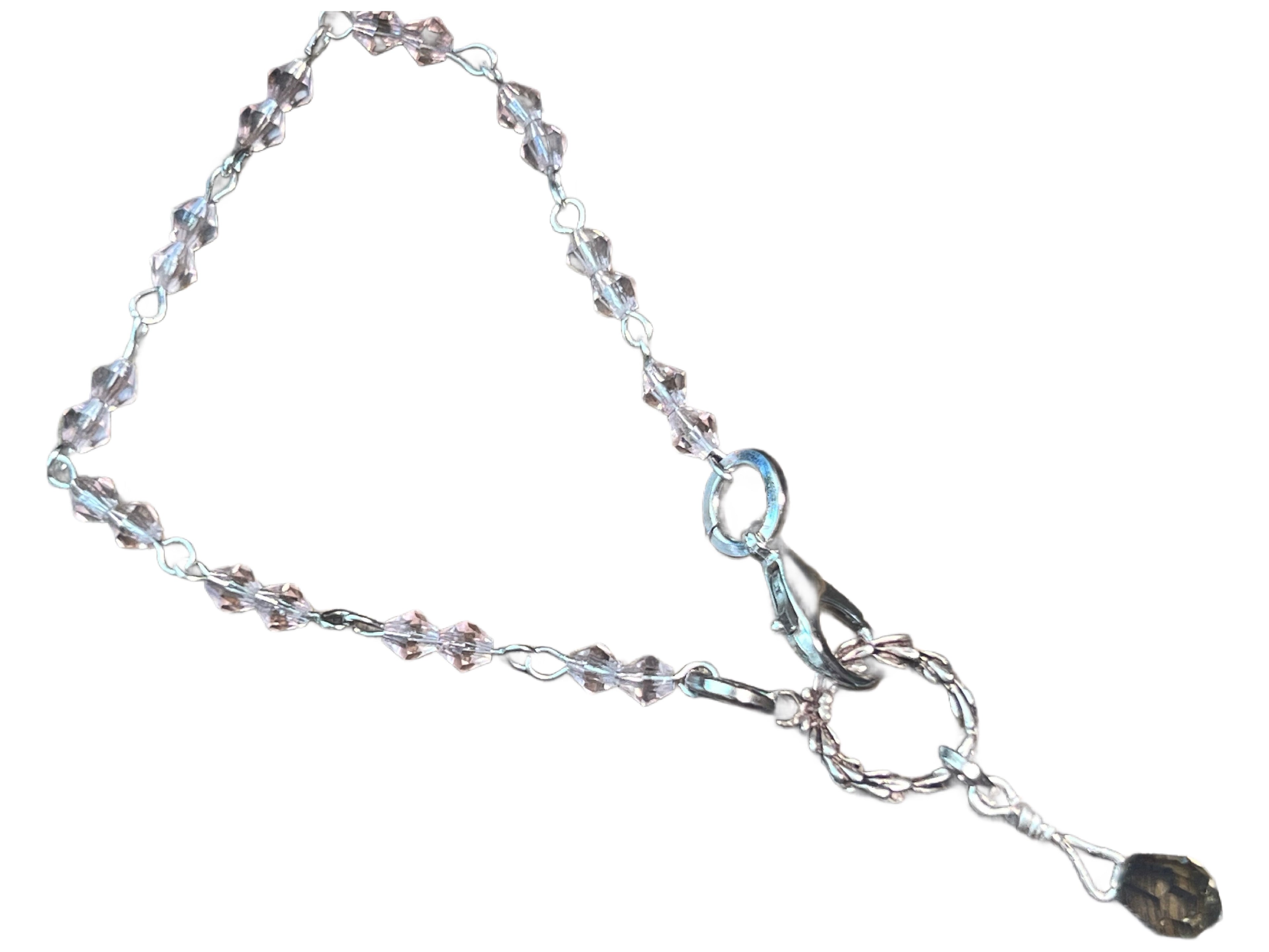 Swarovski Crystal Bracelet 7” - pink