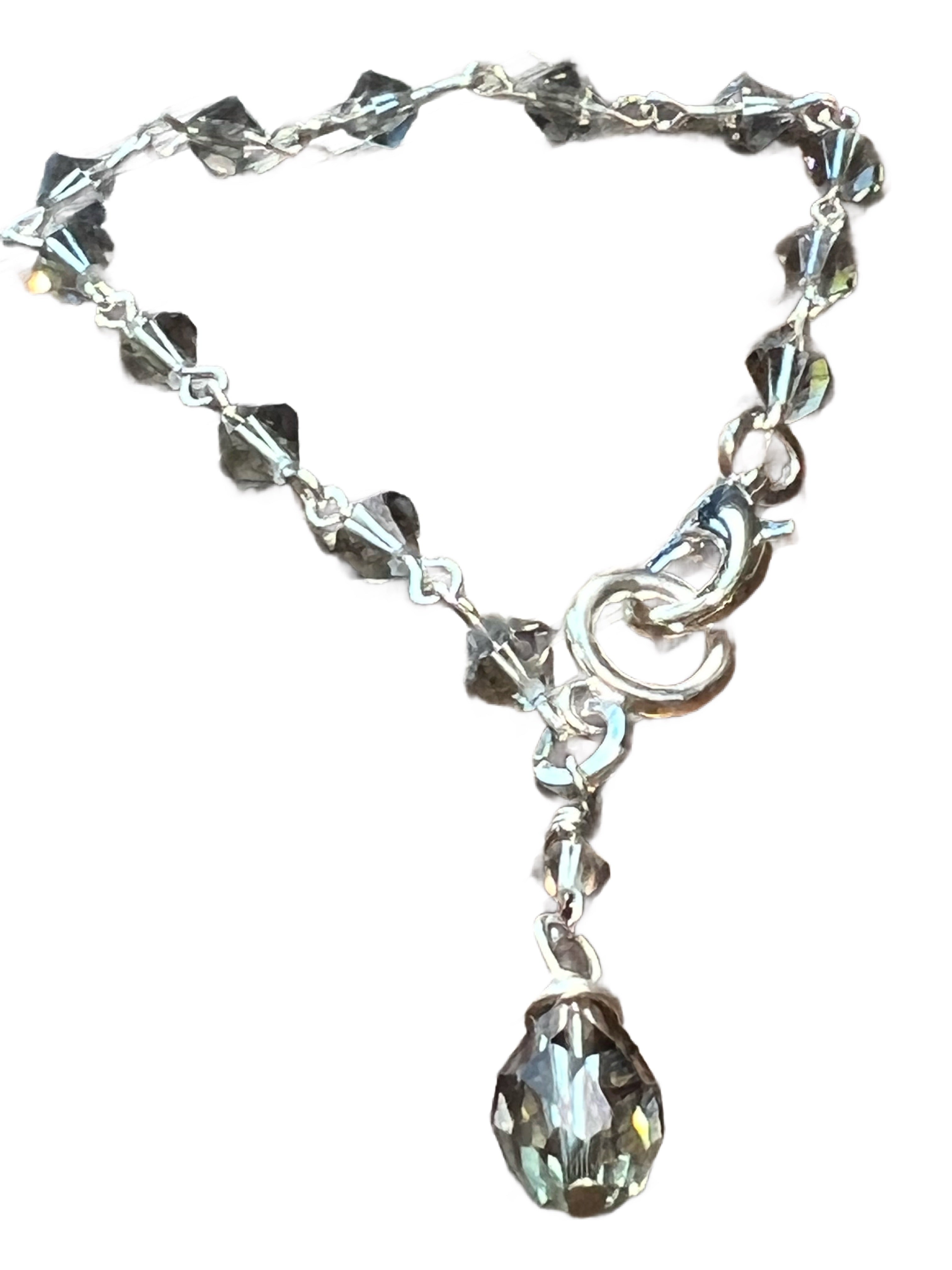 Swarovski Crystal Bracelet 7” - grey