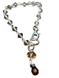 Swarovski Bracelet 7” - grey & brown