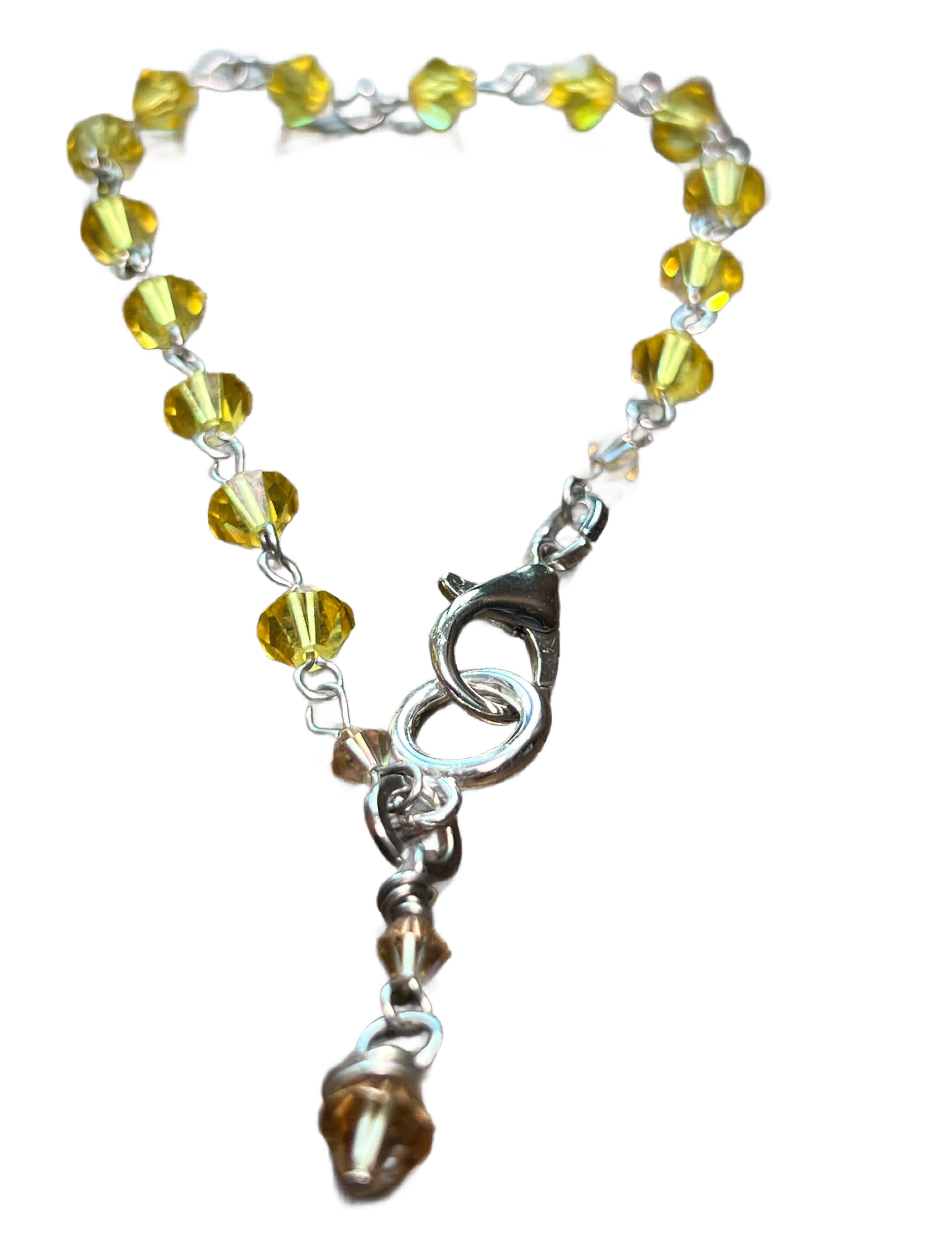 Swarovski Crystal Bracelet - yellow & brown