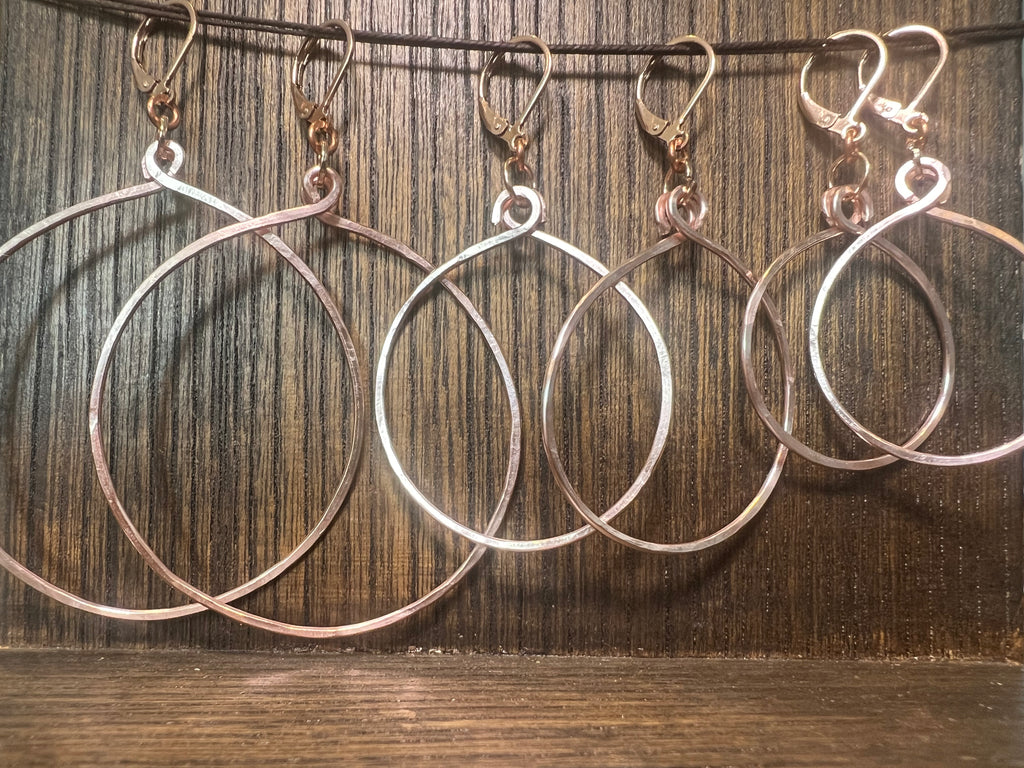 Tela Hoops - various sizes Rose Gold