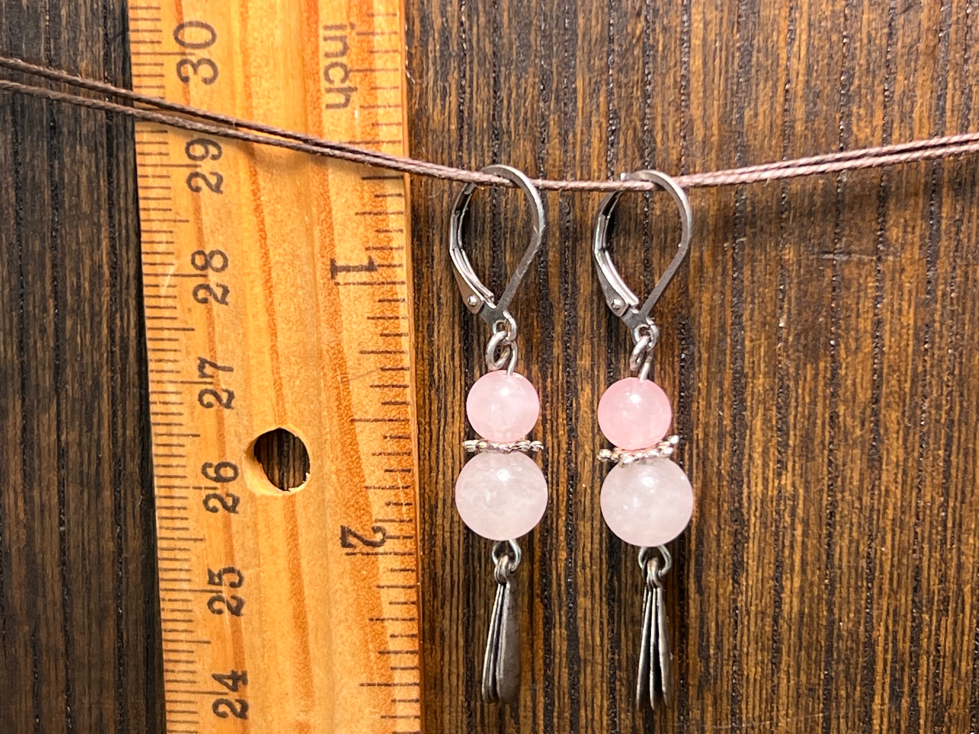 Rose Quartz Earrings
