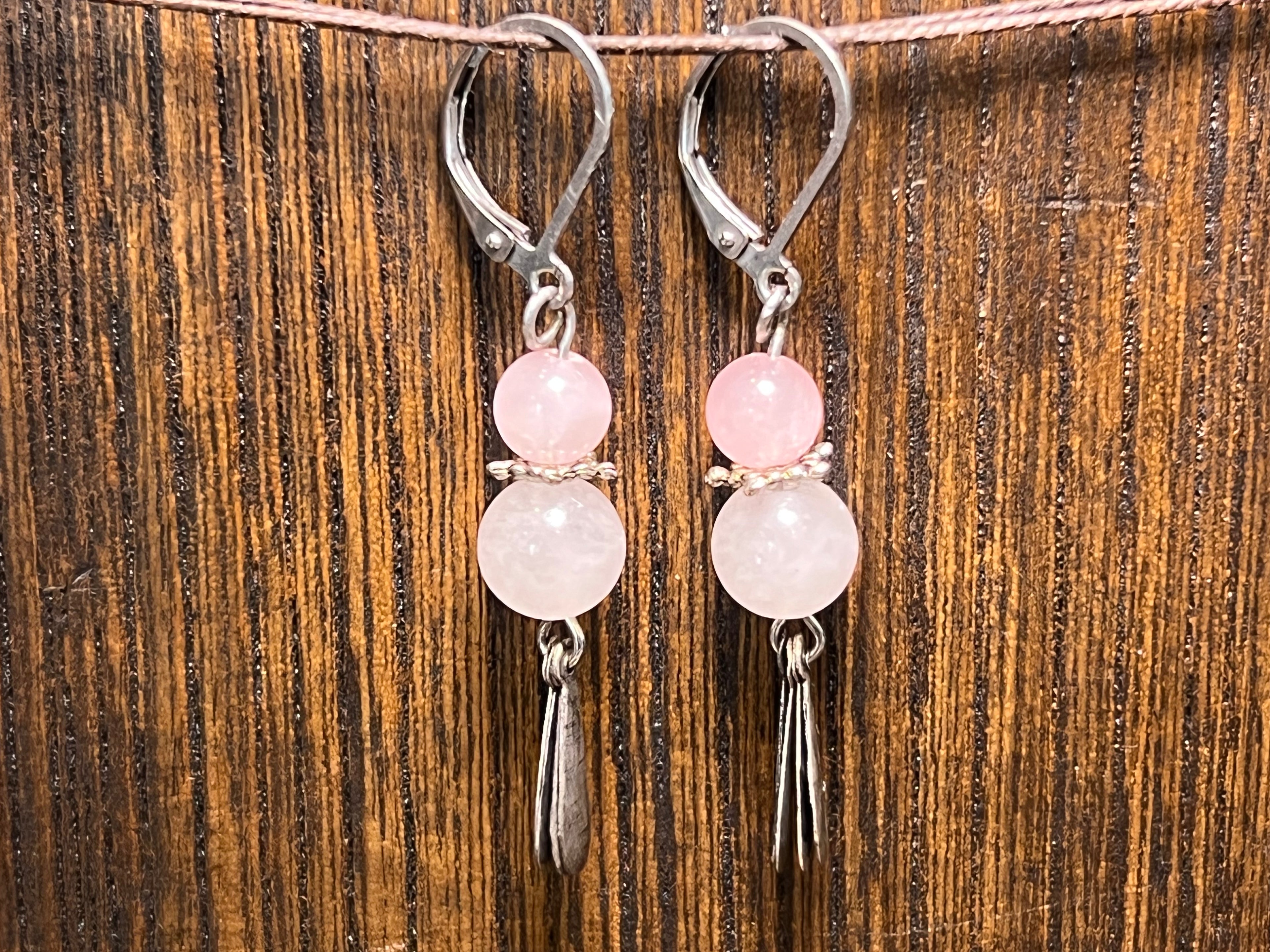 Rose Quartz Earrings
