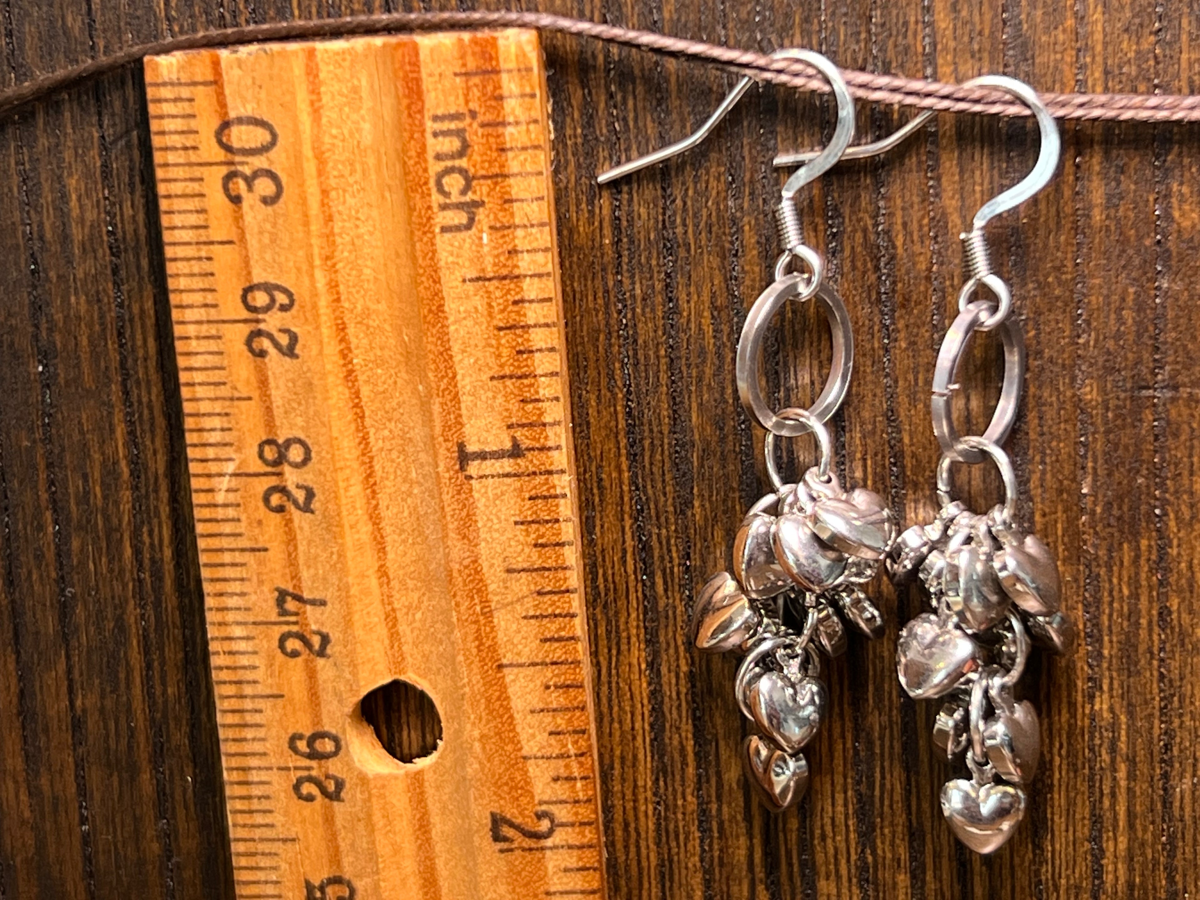 Hearts Shaky Earrings on stainless steel hooks