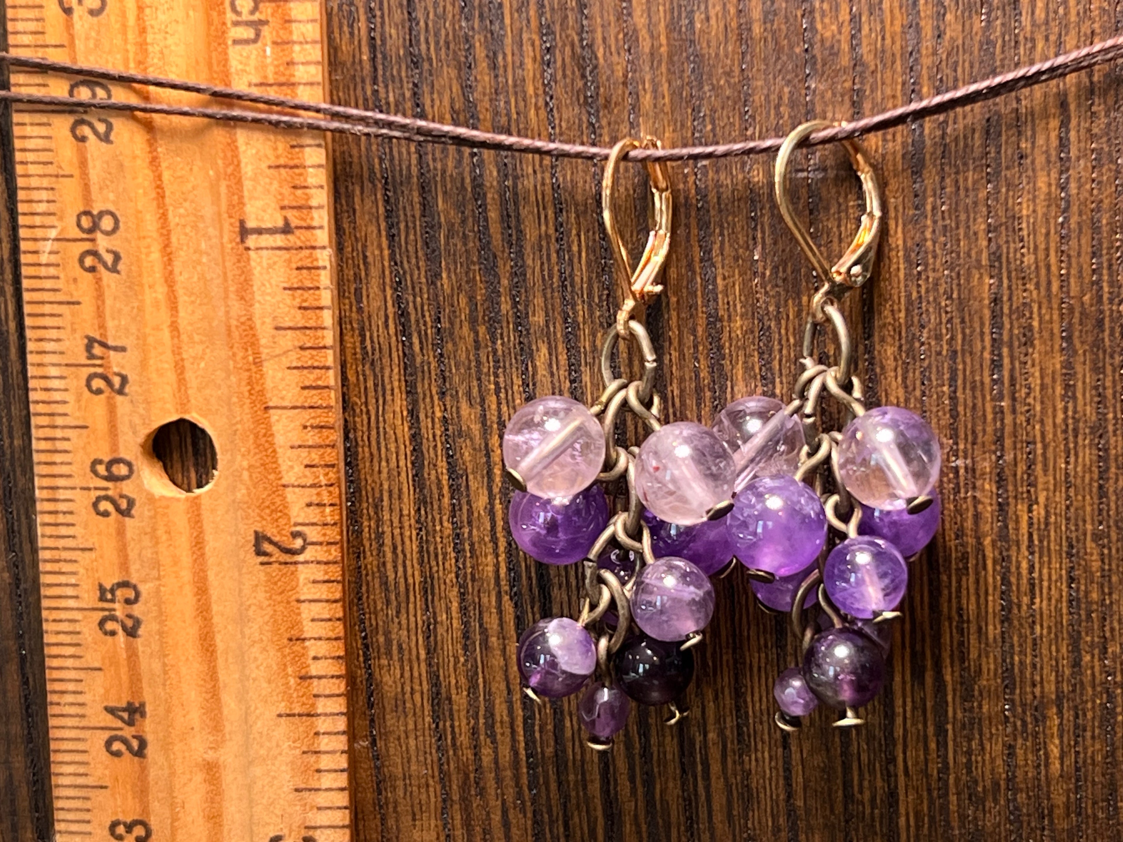 Amethyst Shaky Earrings