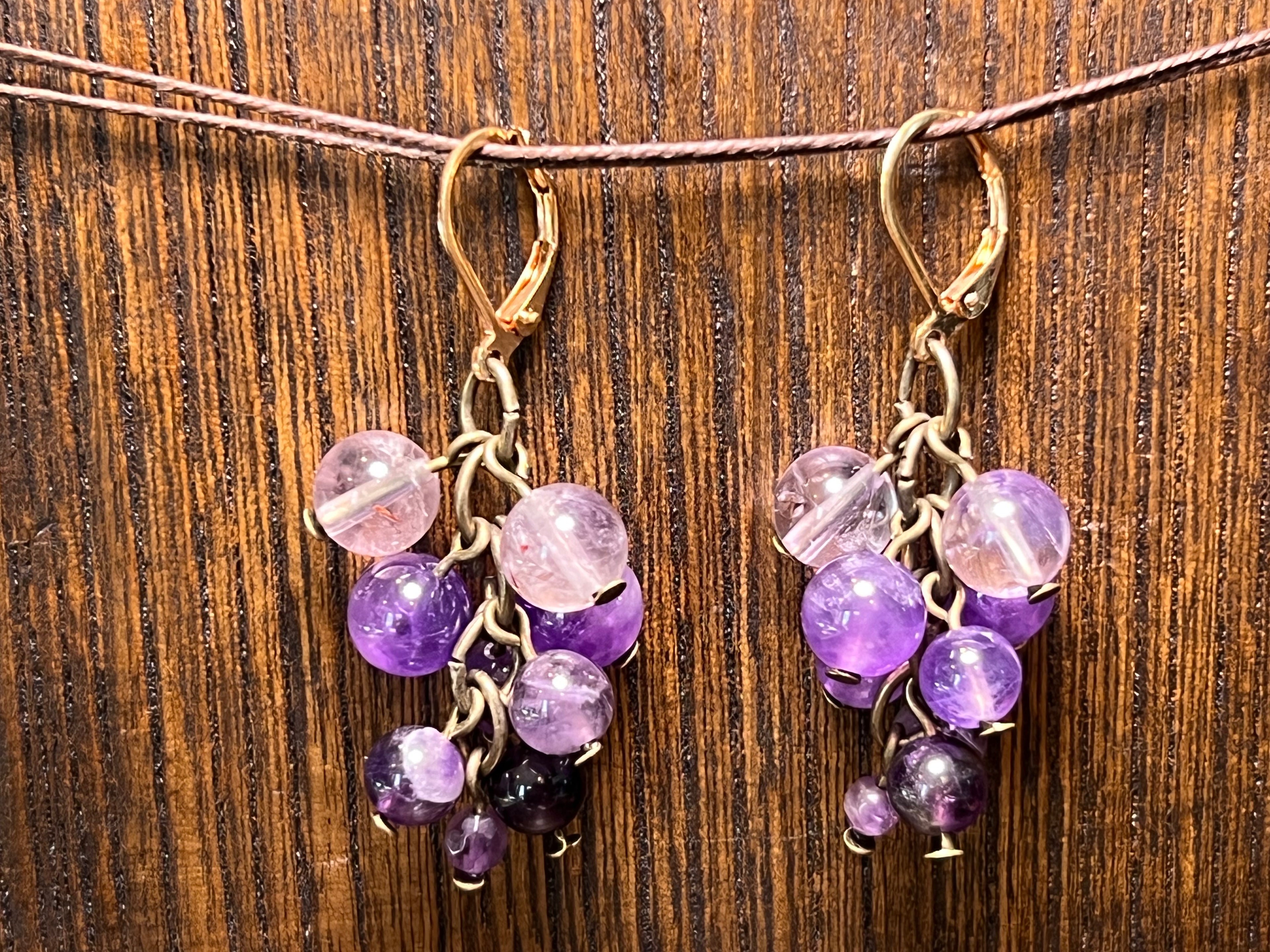 Amethyst Shaky Earrings