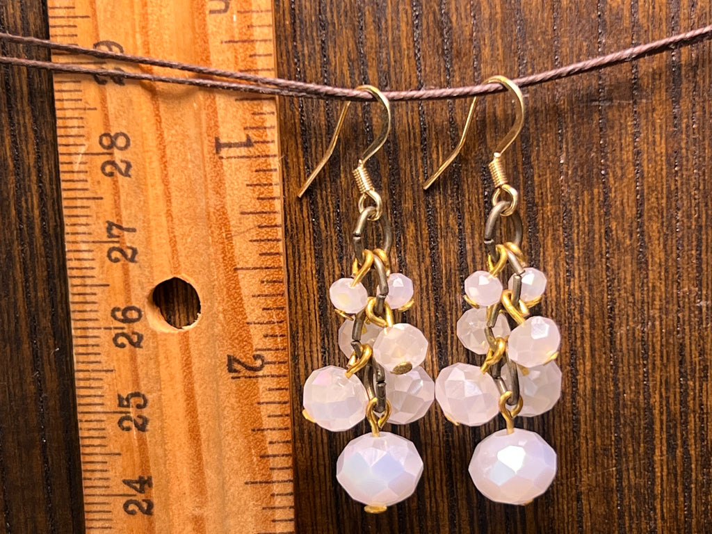 Cloudy Glass Shaky Earrings