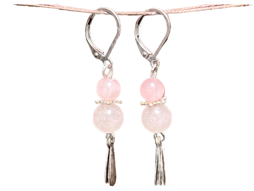 Rose Quartz Earrings