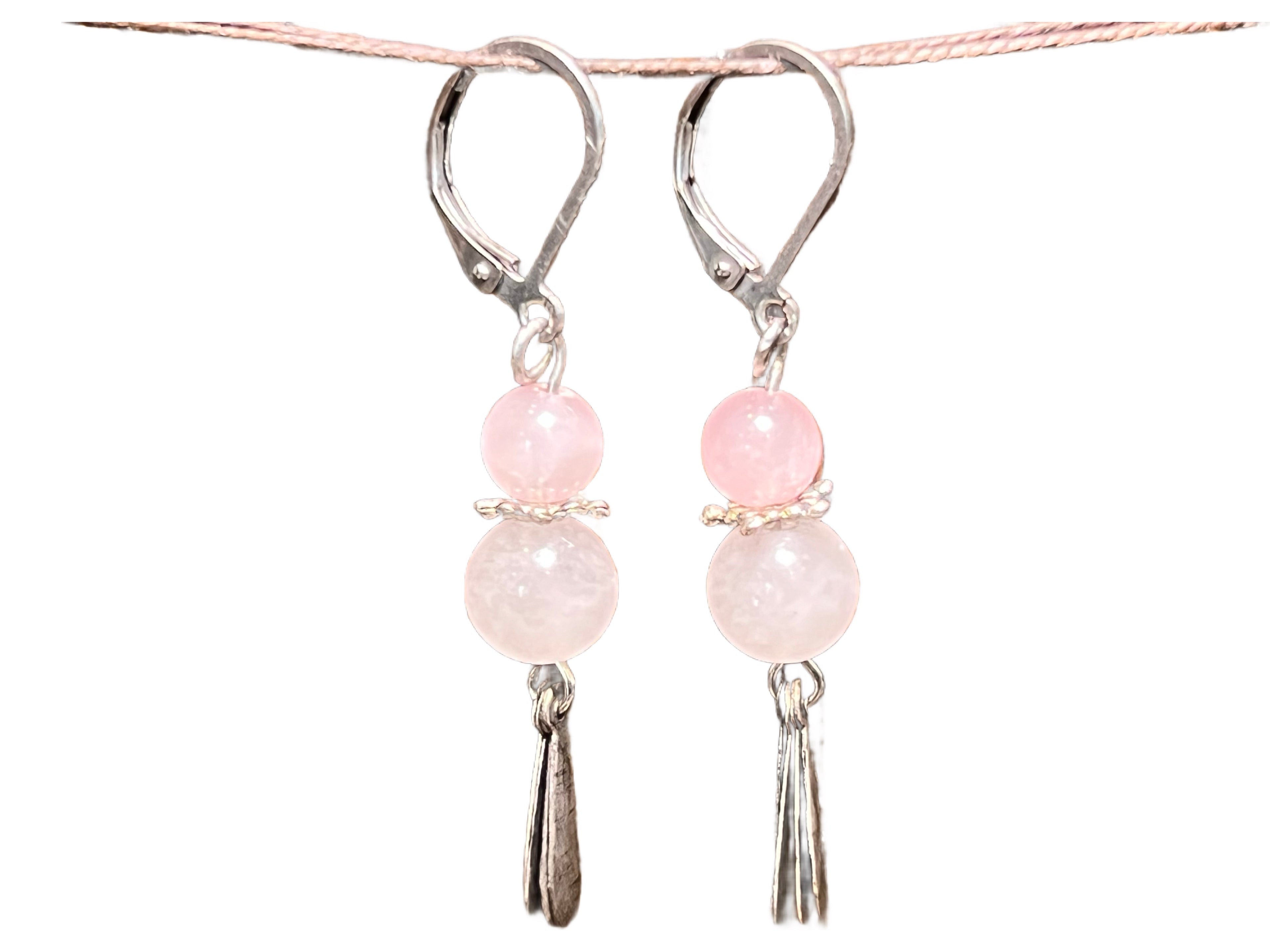 Rose Quartz Earrings