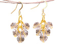 Clear Glass Beads Shaky Earrings