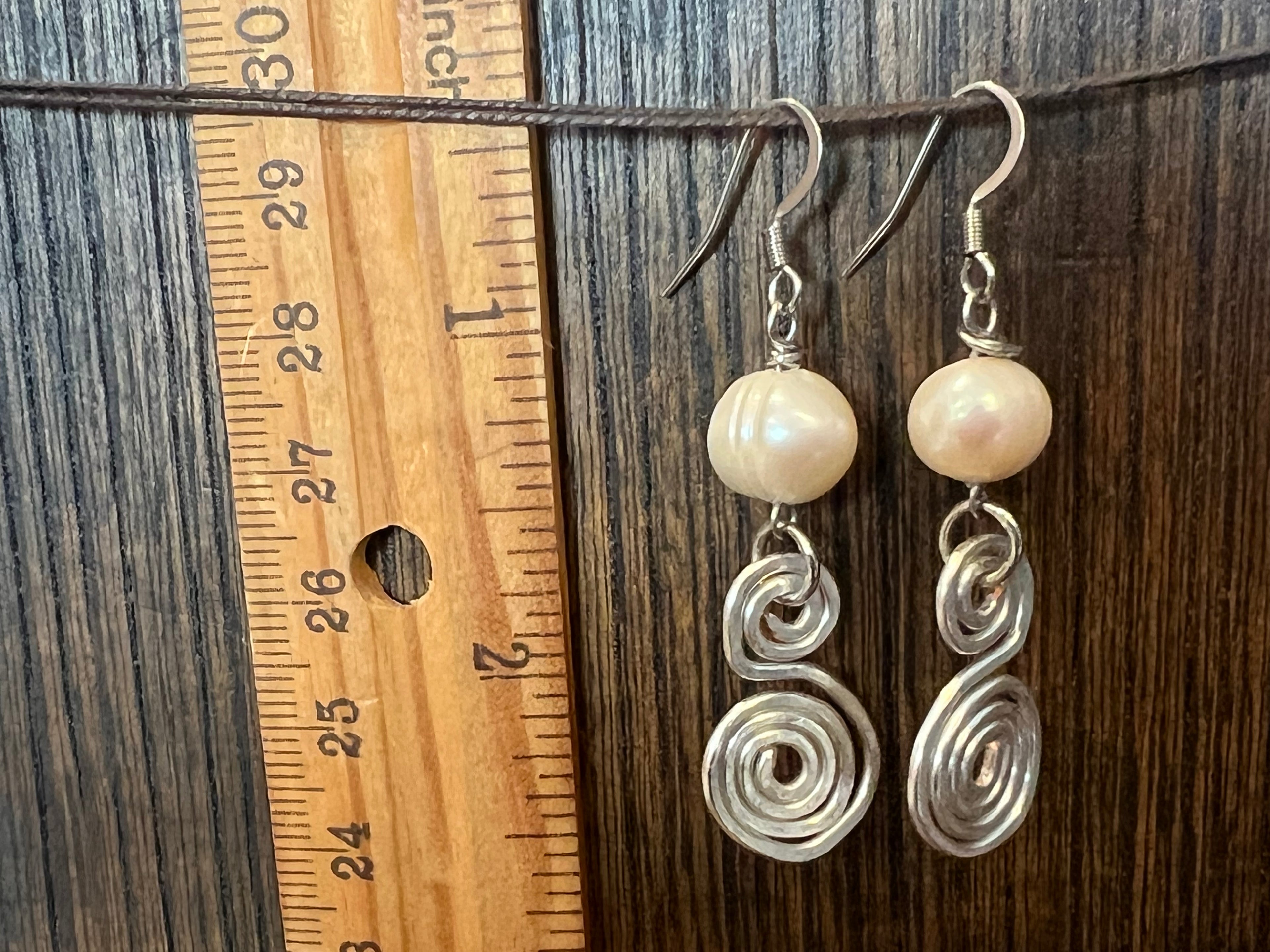 Freshwater Pearl earrings - silver