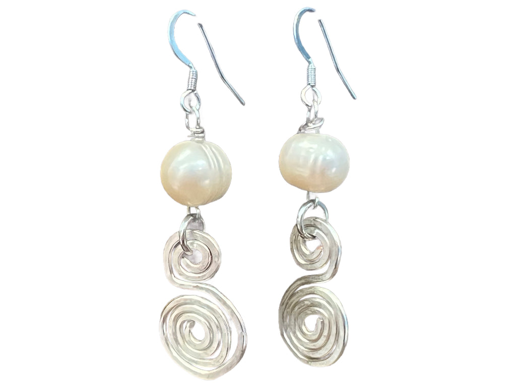 Freshwater Pearl earrings - silver