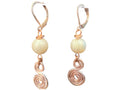 Freshwater Pearl earrings - rose gold