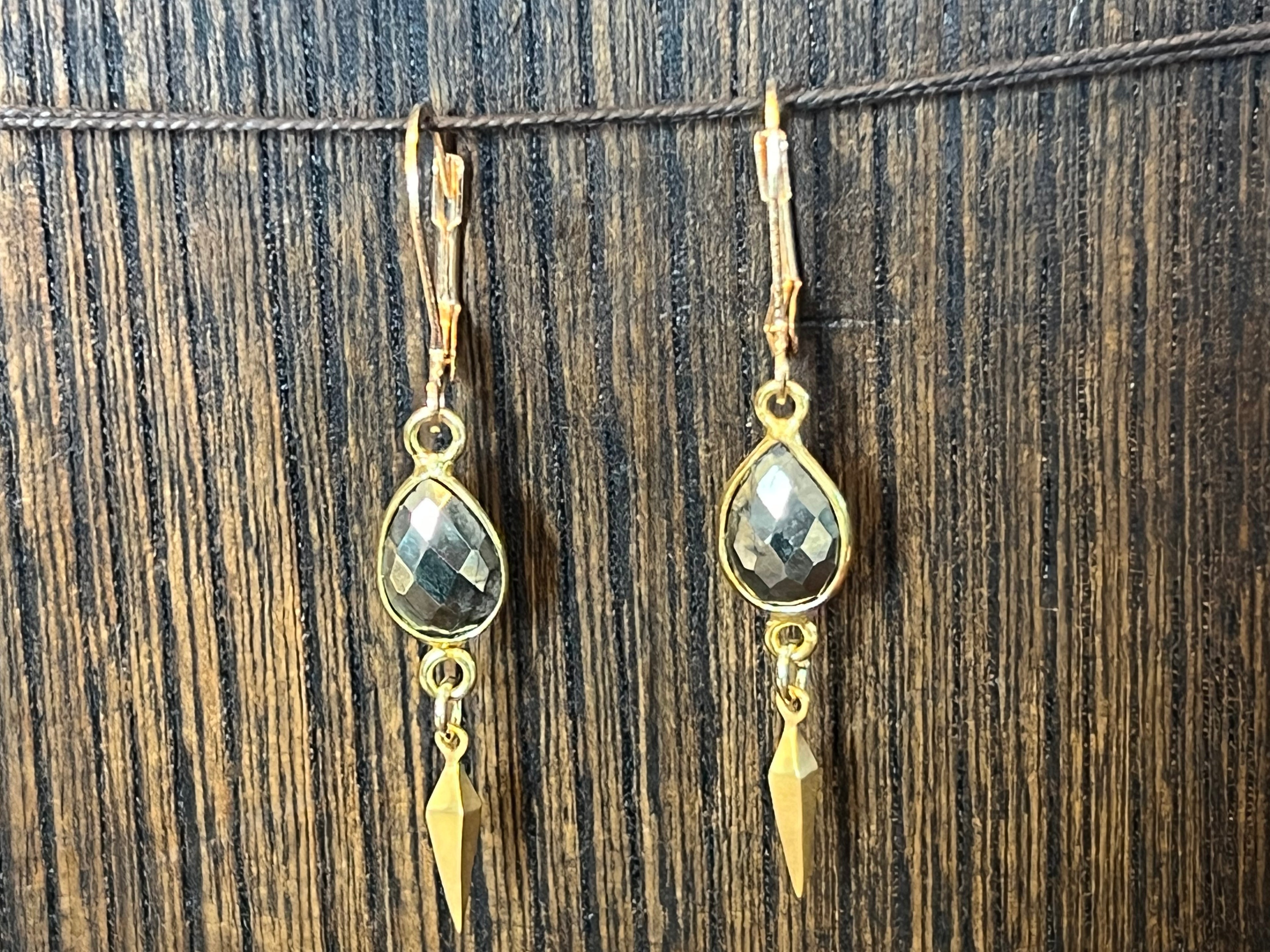 Pyrite earrings