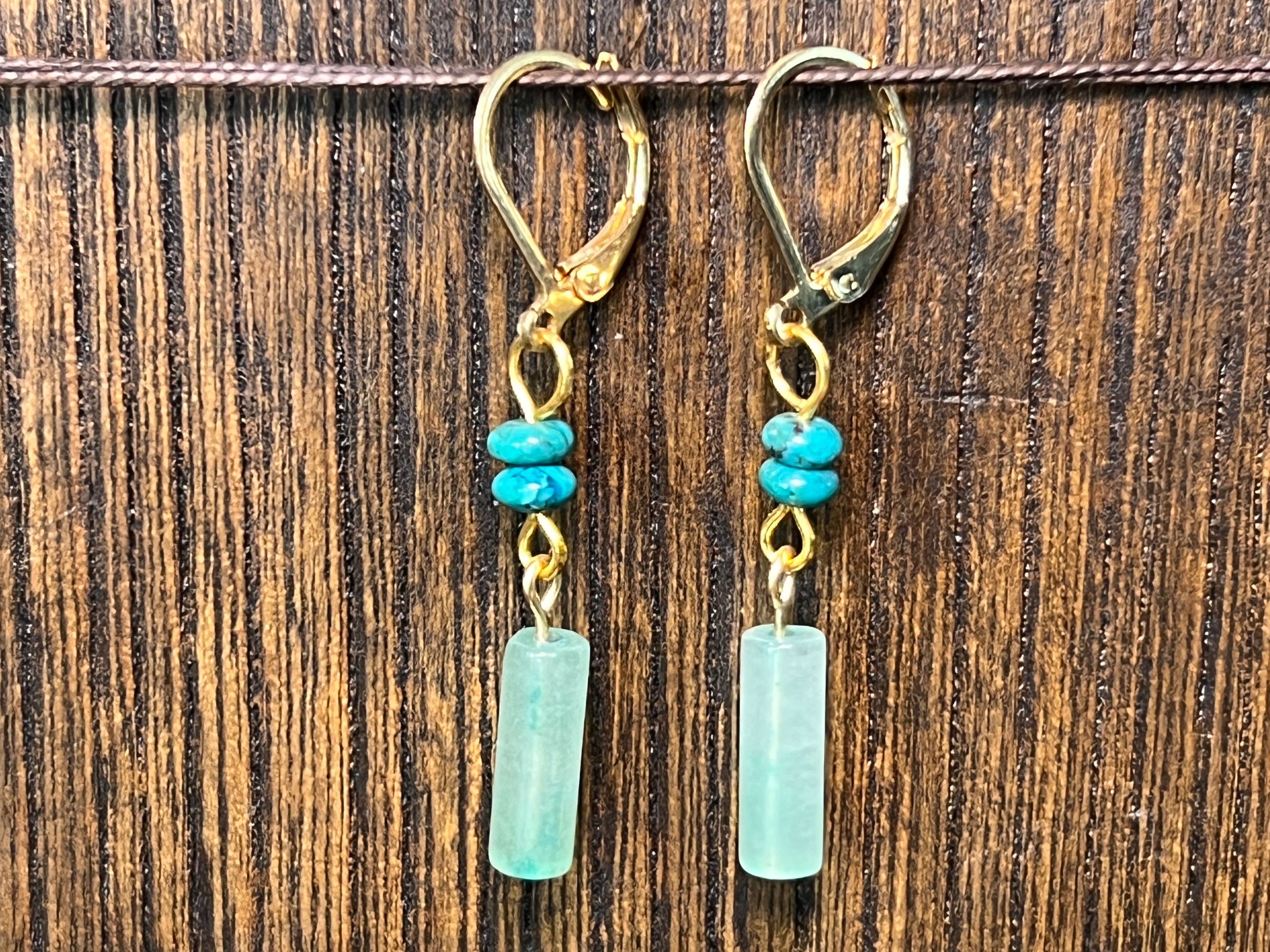 Aventurine & Turquoise earrings