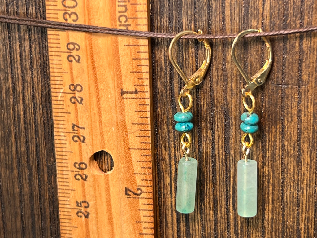 Aventurine & Turquoise earrings