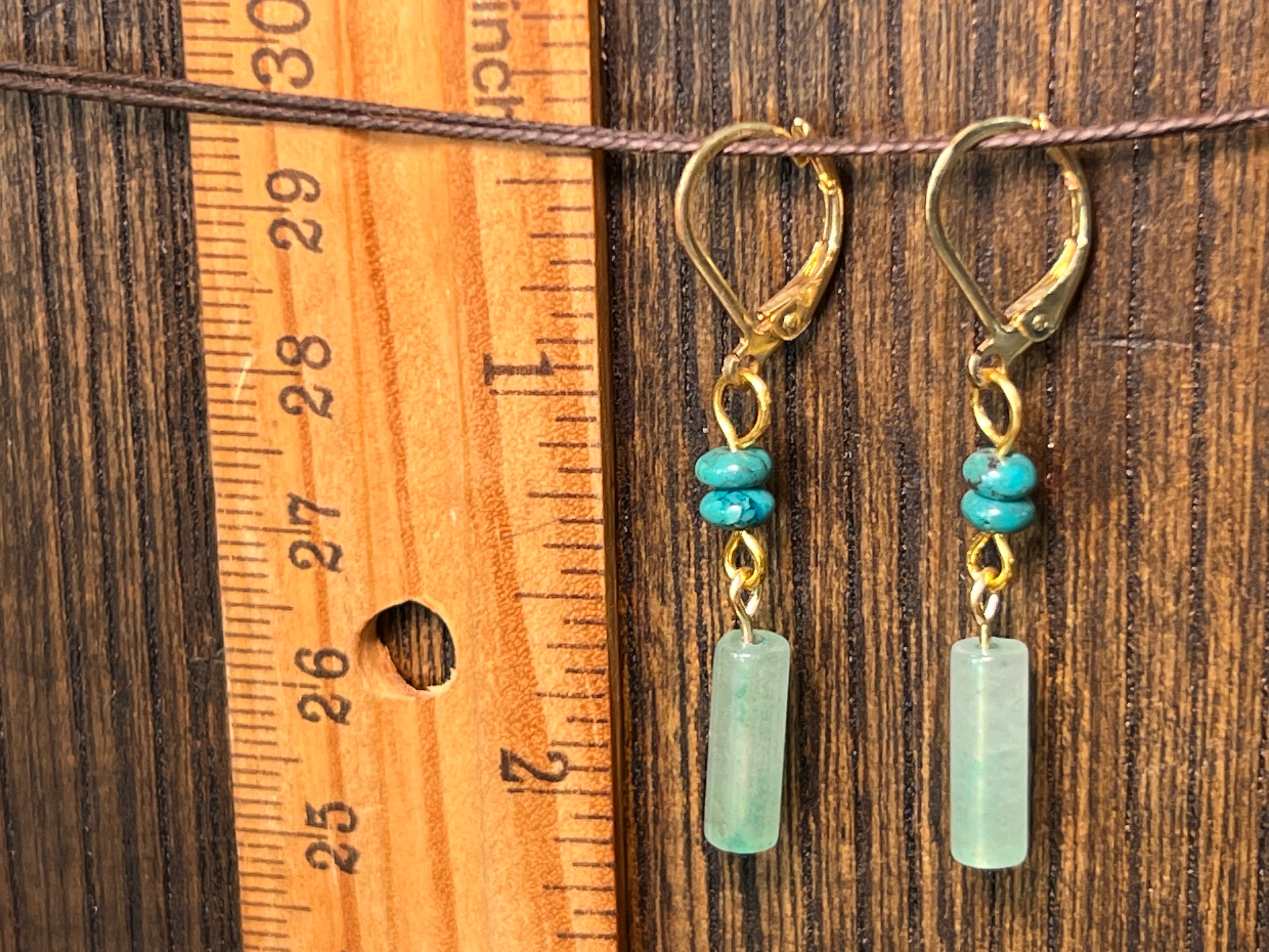 Aventurine & Turquoise earrings