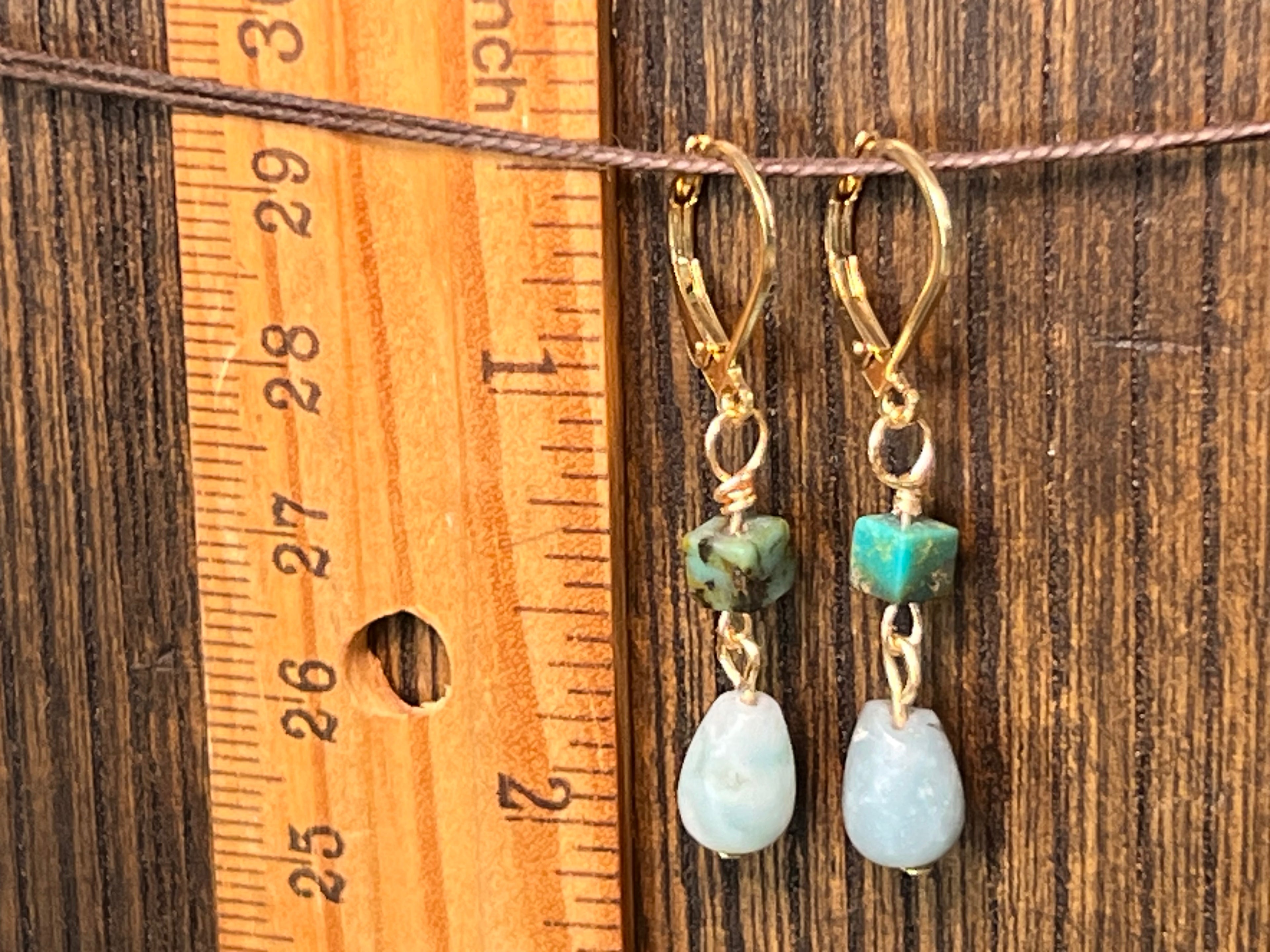 Amazonite & Turquoise earrings