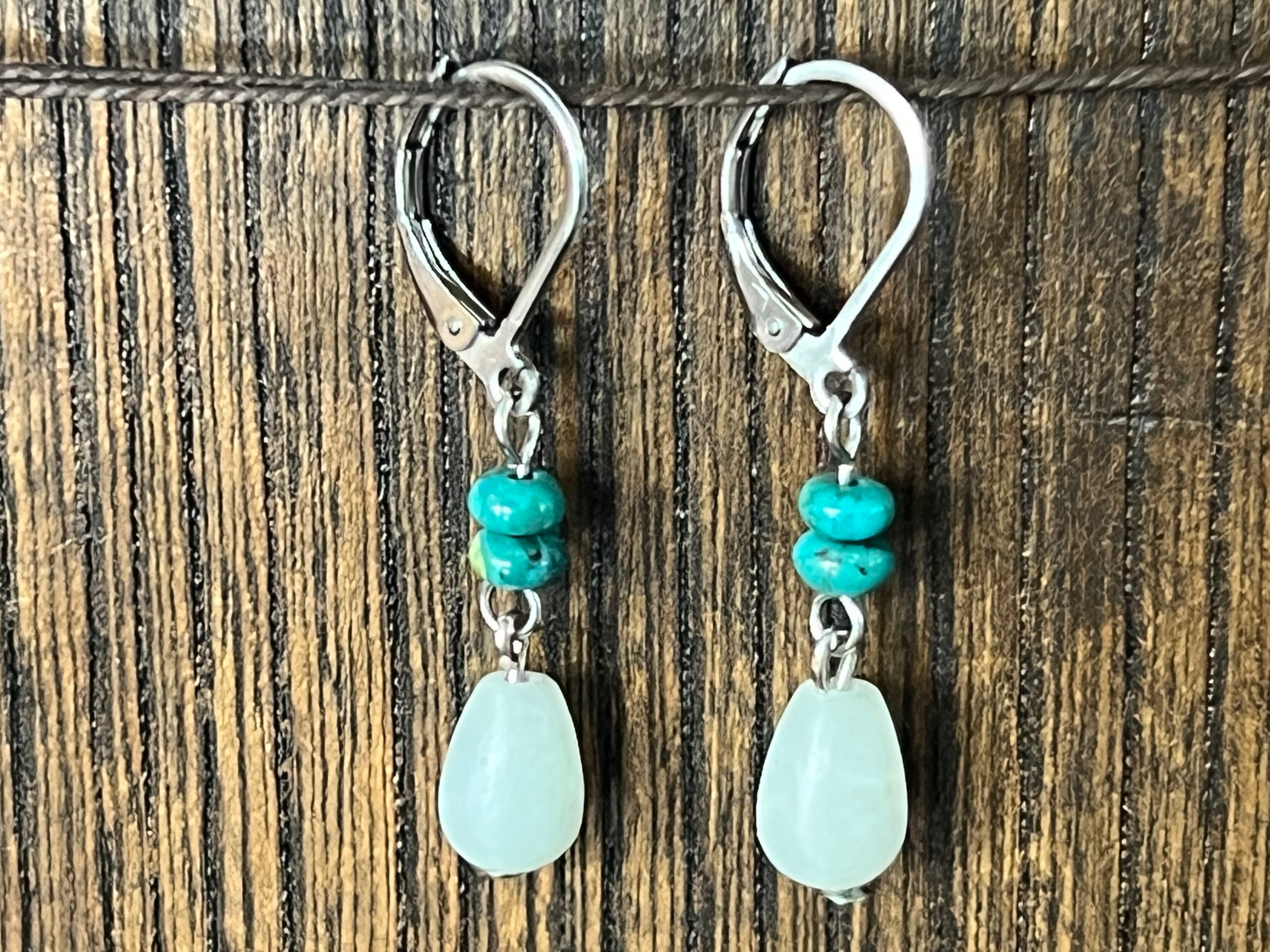 Amazonite & Turquoise earrings