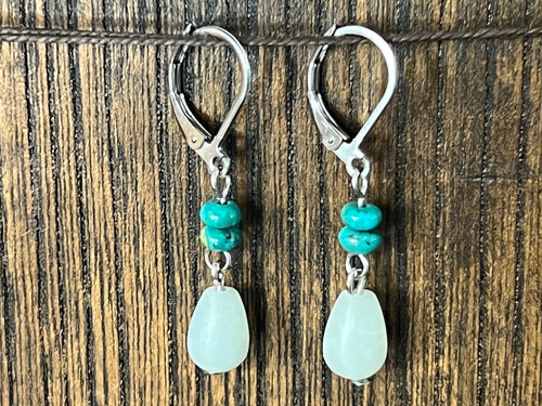 Amazonite & Turquoise earrings
