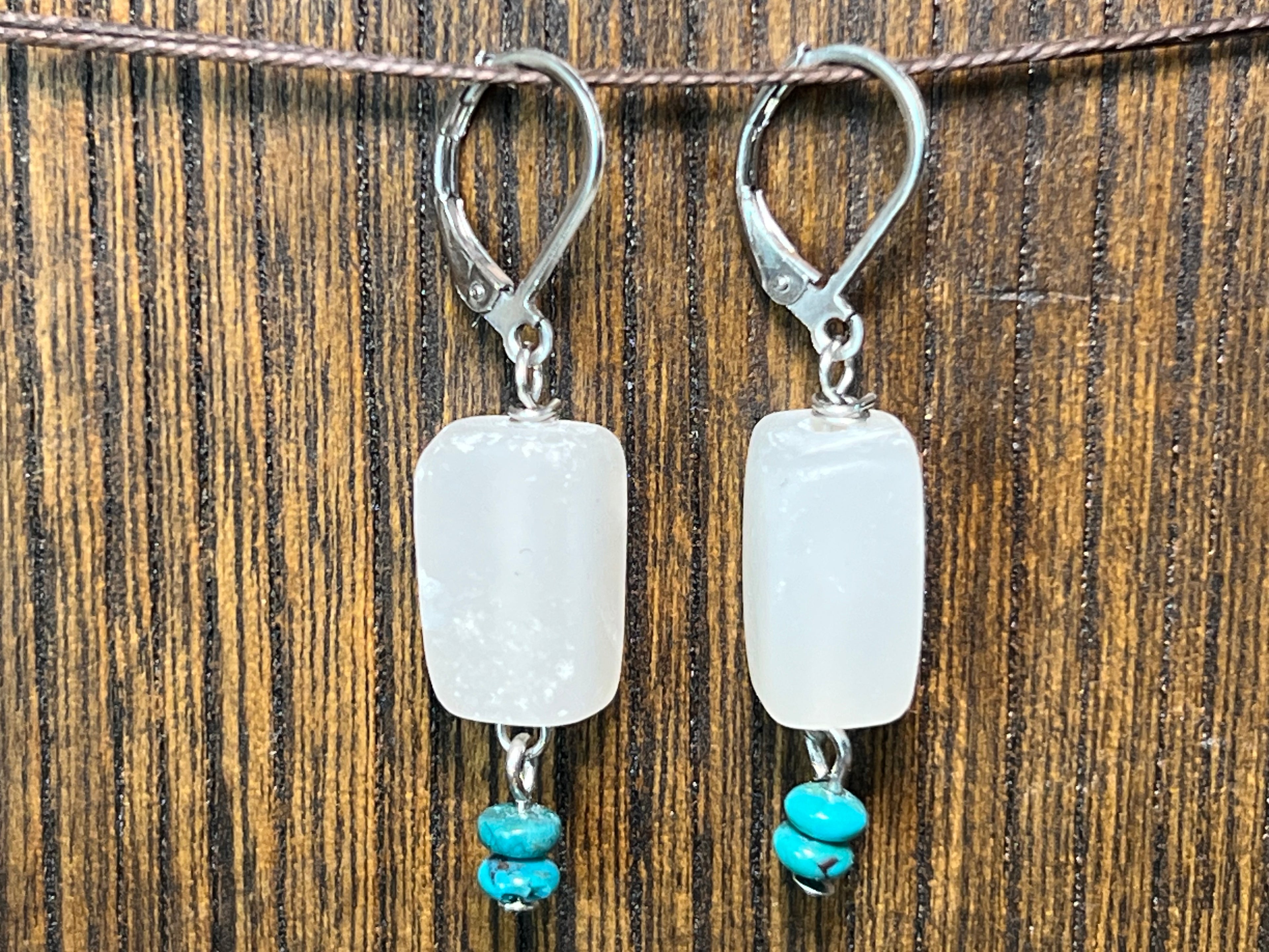 Onyx & Turquoise earrings