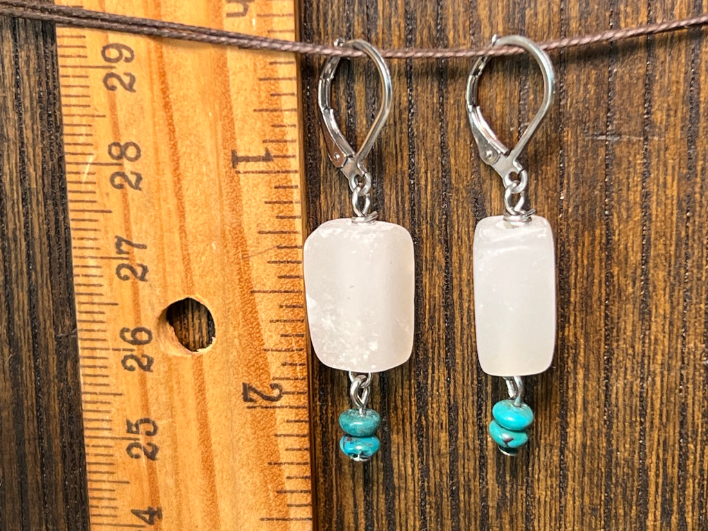 Onyx & Turquoise earrings