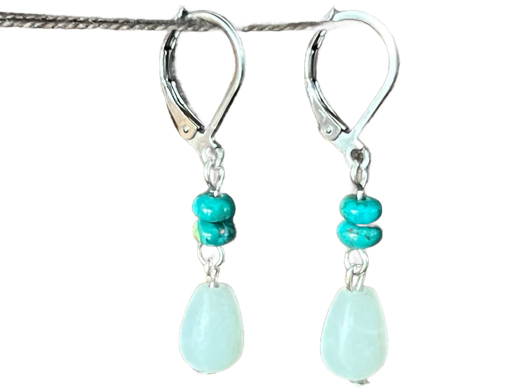 Amazonite & Turquoise earrings