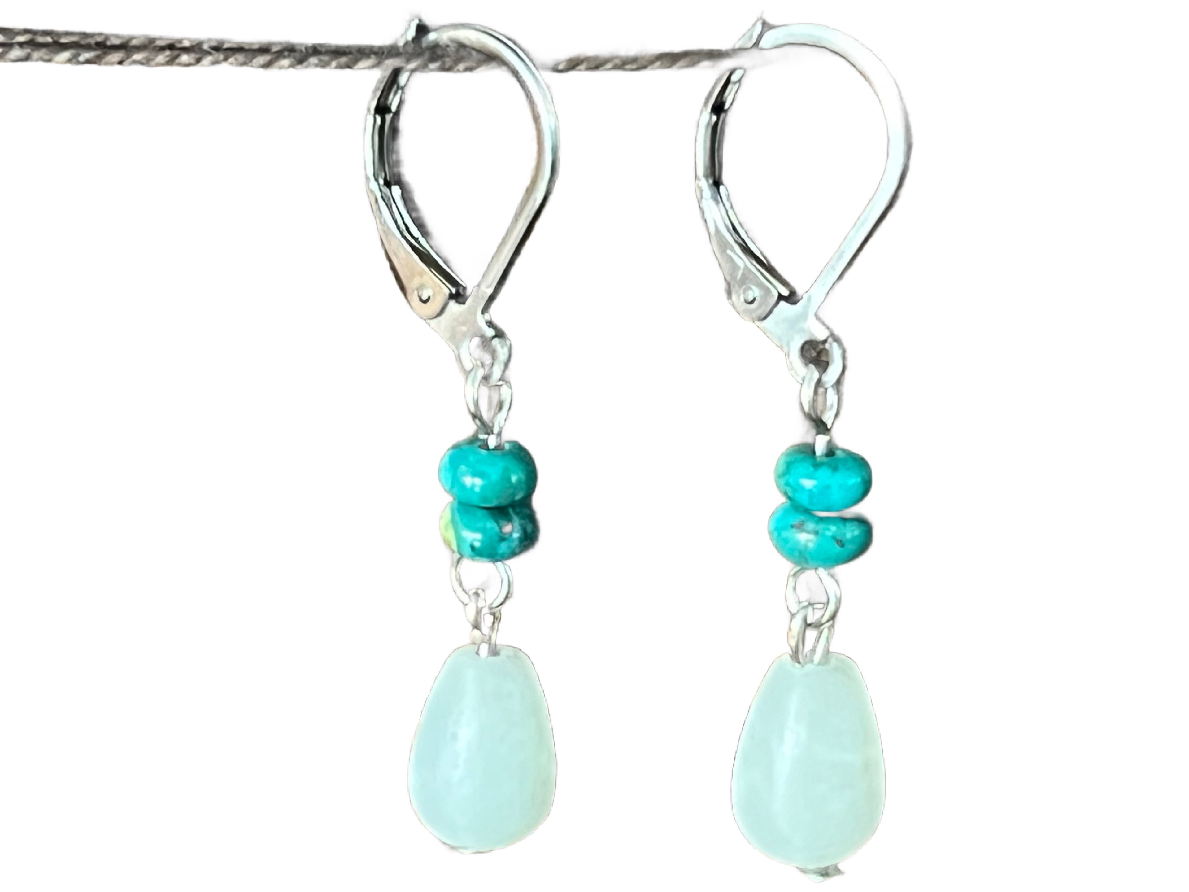 Amazonite & Turquoise earrings