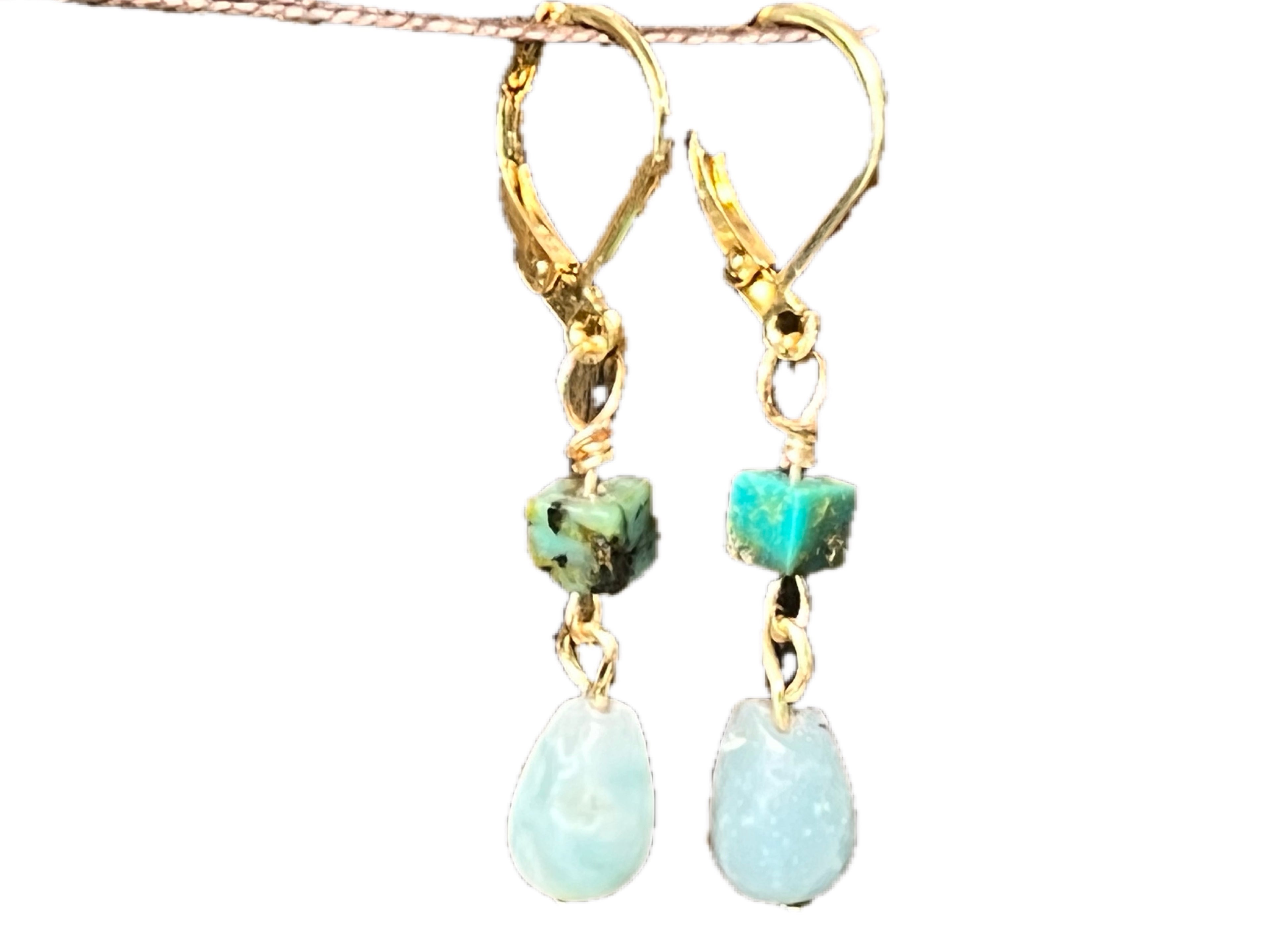 Amazonite & Turquoise earrings