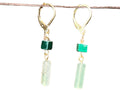 Aventurine & Malachite earrings