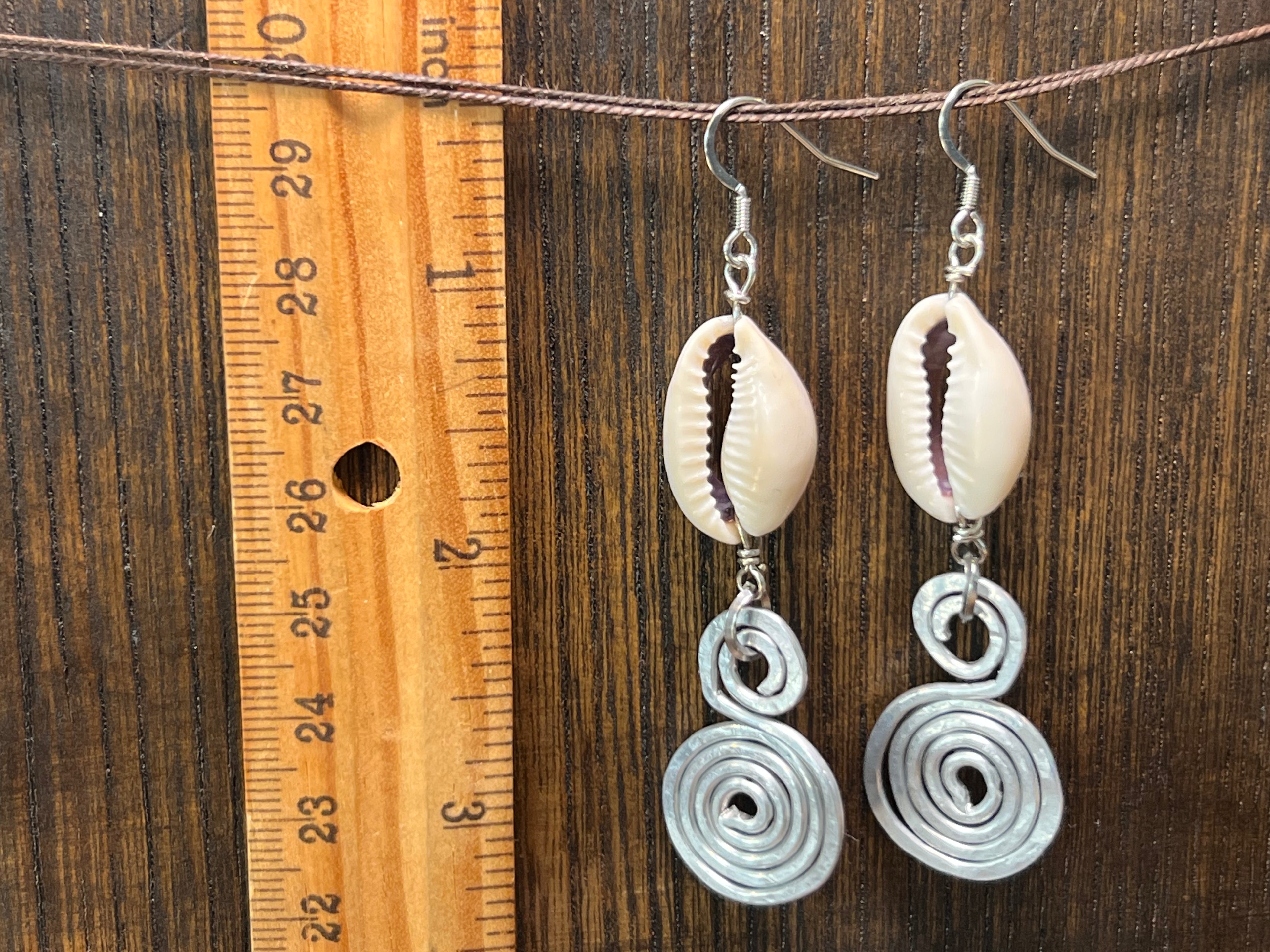 Cowrie Shell and Silver Pl copper on stainless steel - different styles (Copy)
