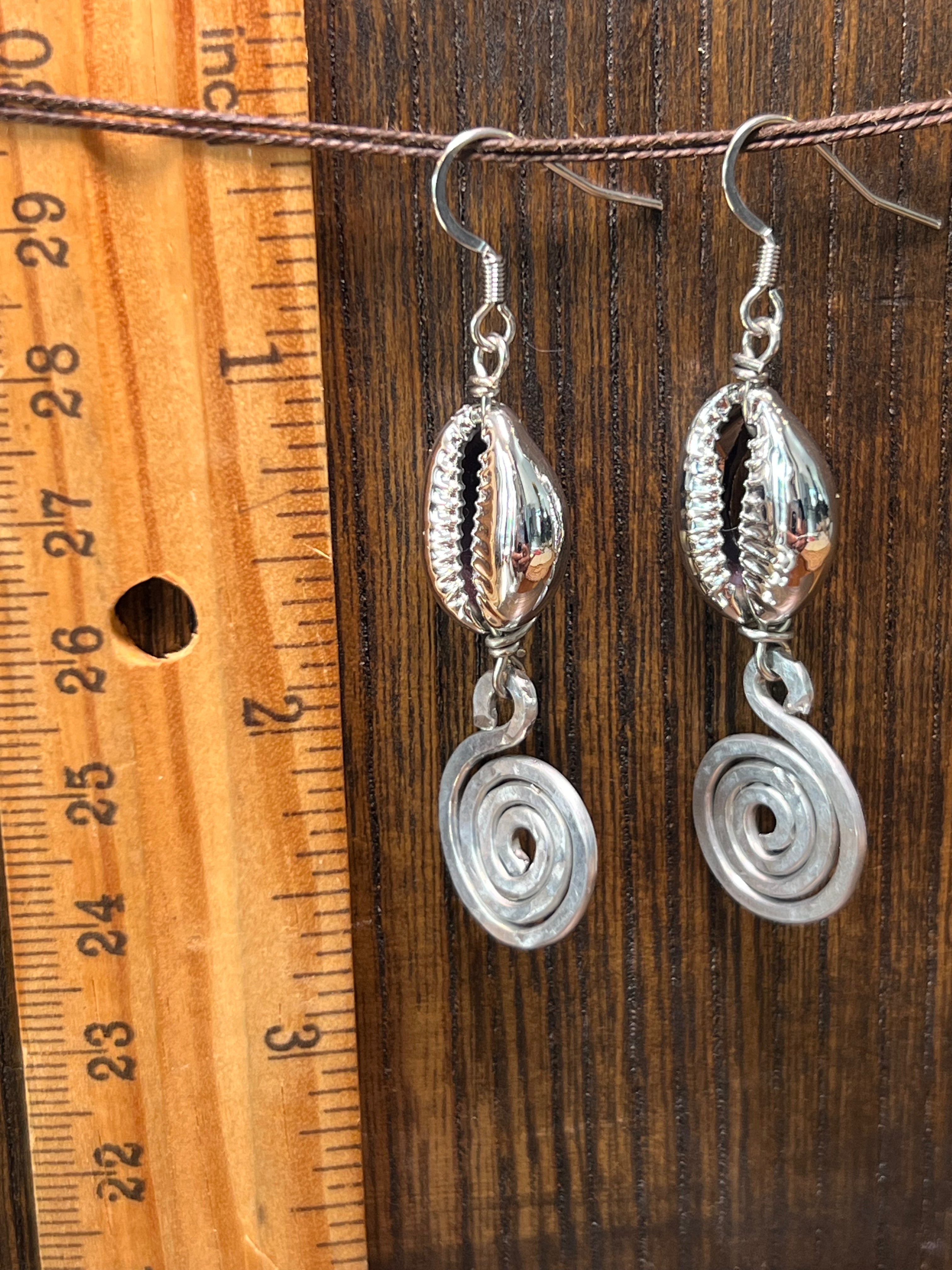 Cowrie Shell and Silver Pl copper on stainless steel - different styles (Copy)