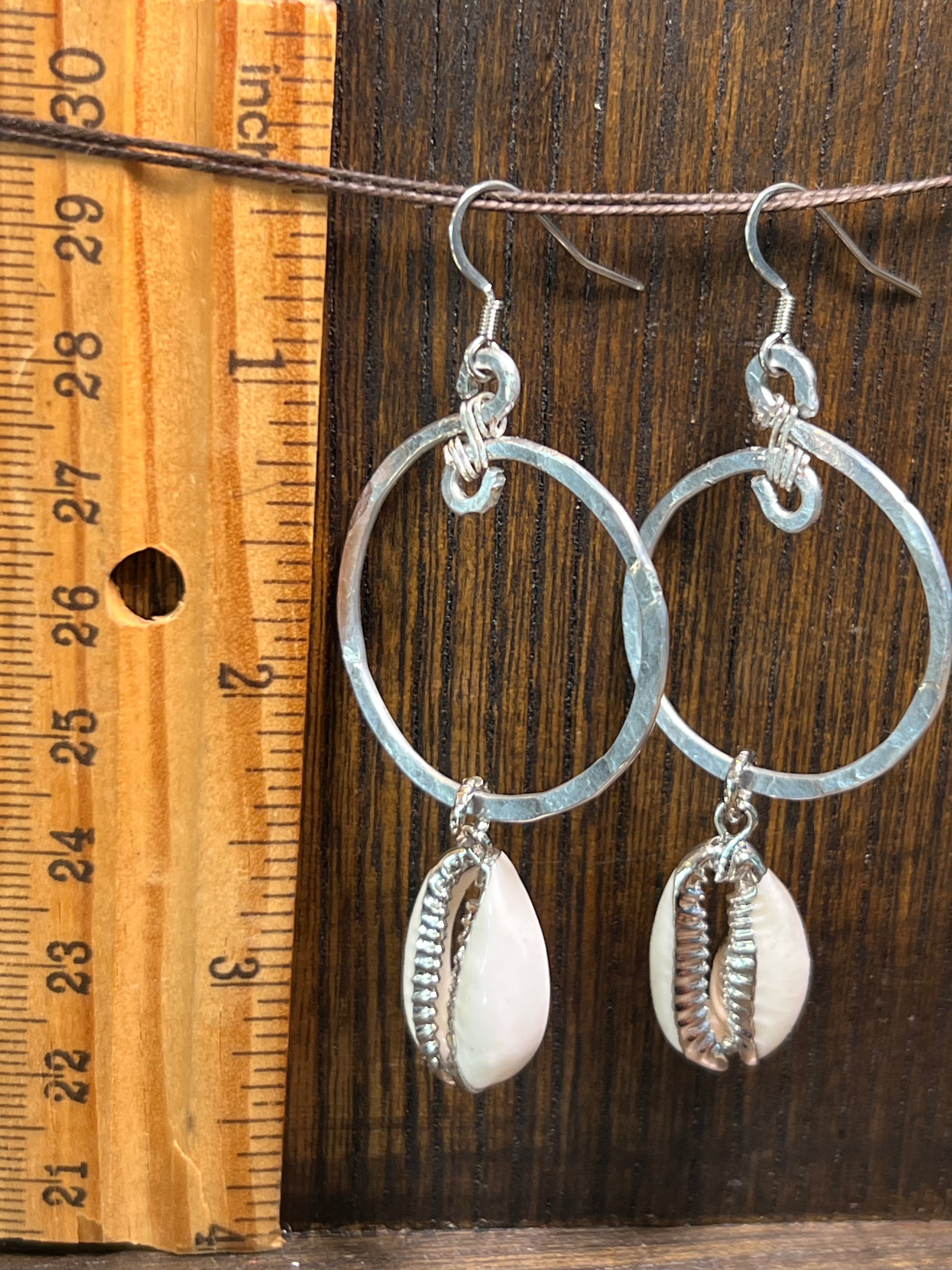Cowrie Shell and Silver Pl copper on stainless steel - different styles (Copy)