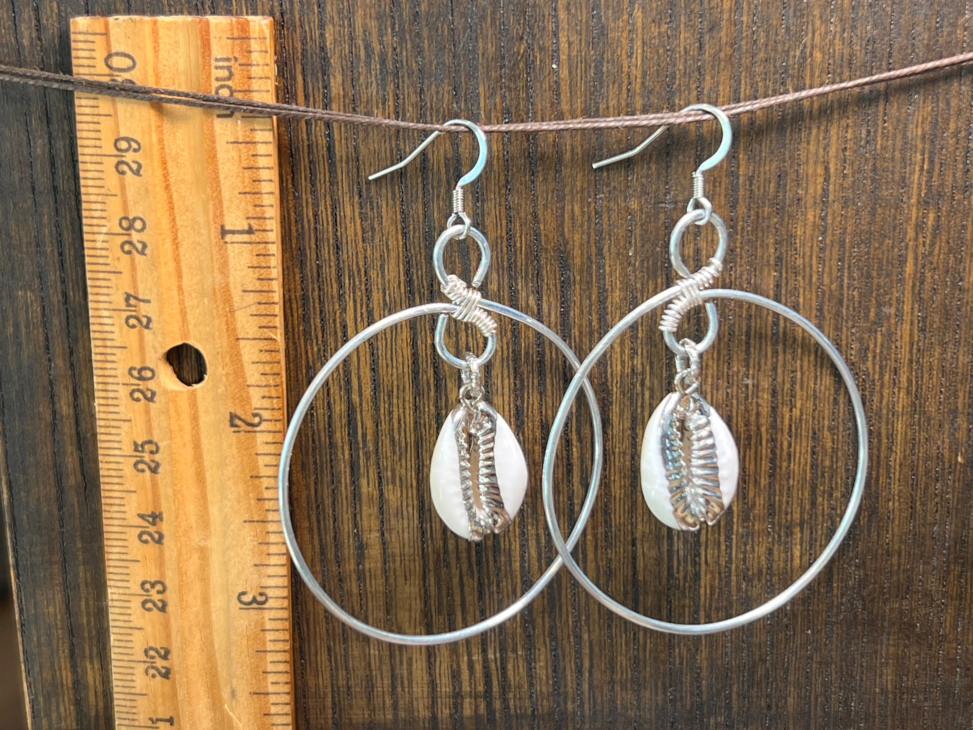Cowrie Shell and Silver Pl copper on stainless steel - different styles (Copy)