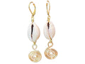 Cowrie Shell and Gold Pl copper on Gold - different styles